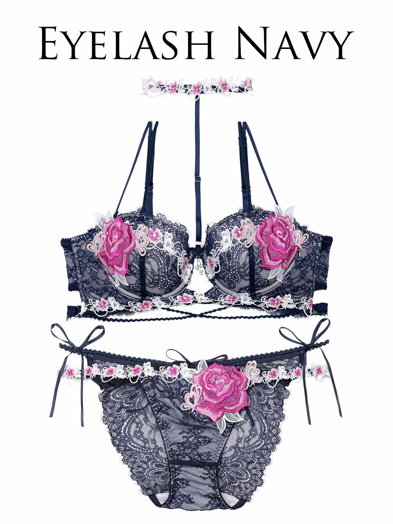 【明日花キララプロデュース/WhipBunny】Brilliance Rose Papillon Bra&Shorts / ブリリアンスローズパピヨンブラ＆ショーツ