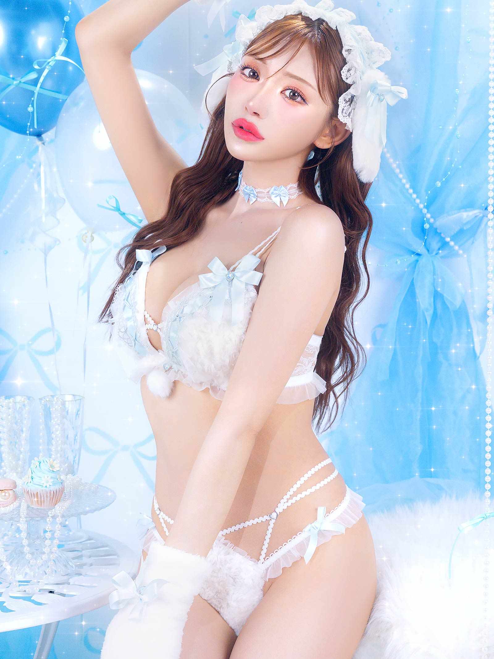 9/19新作!【明日花キララプロデュース/WhipBunny】Fluffy Sweet Puppy Bra&T-back / フラッフィースウィートパピーブラ＆Tバック