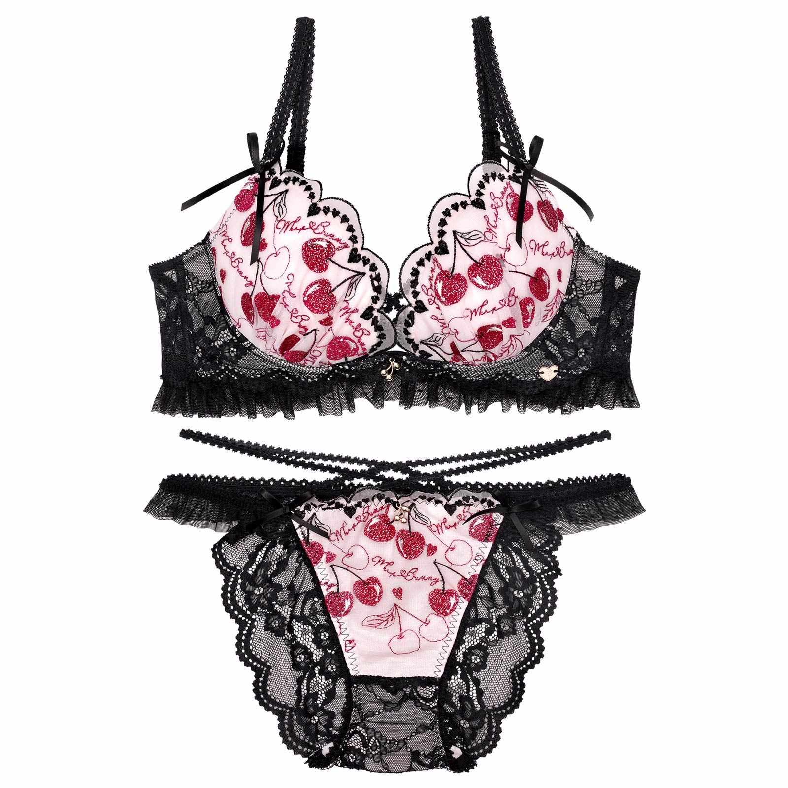 【明日花キララプロデュース/WhipBunny】Twinkle Cherry Frill Bra&Shorts / トゥインクルチェリーフリルブラ＆ショーツ