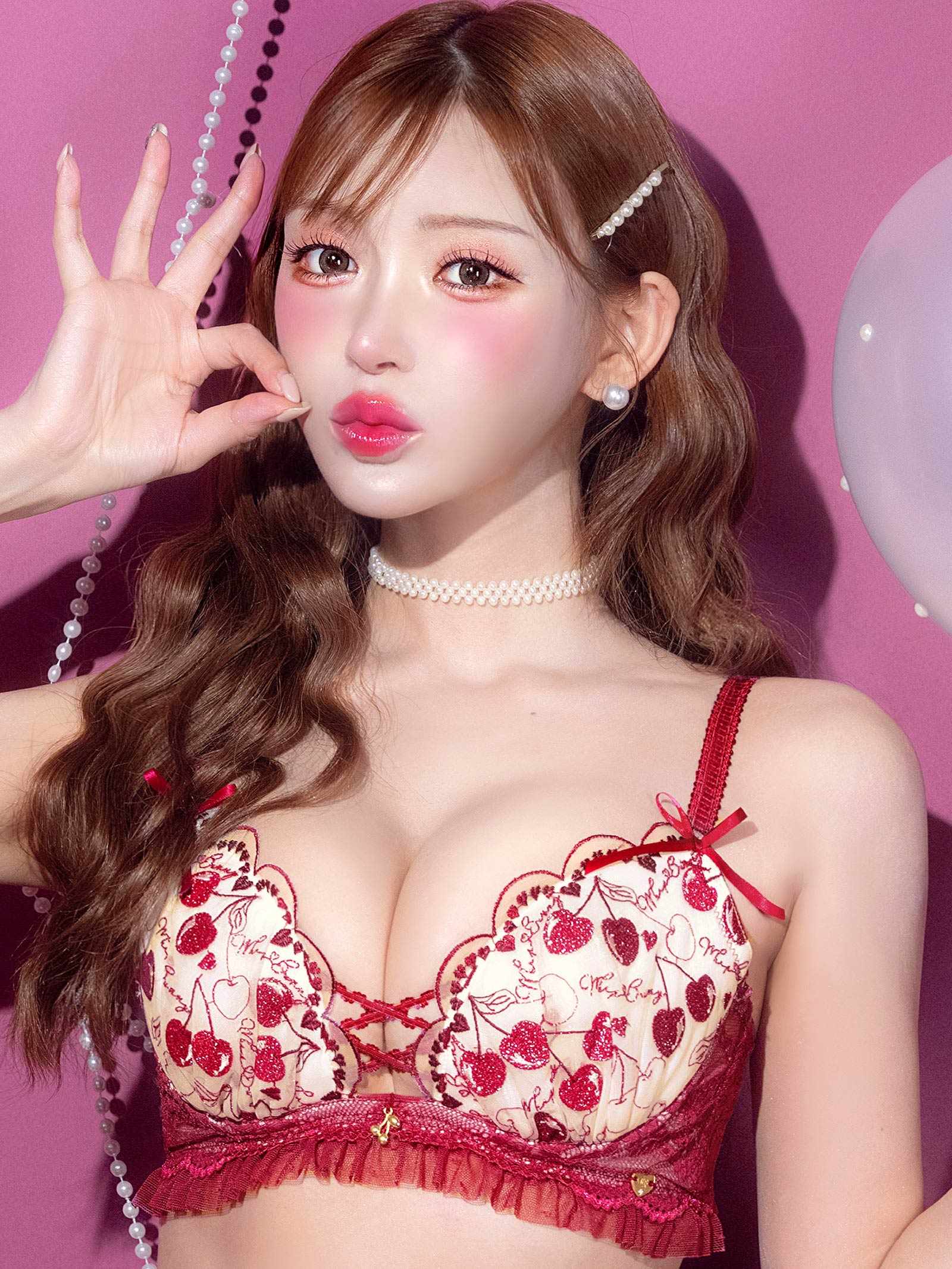 9/15新作!【明日花キララプロデュース/WhipBunny】Twinkle Cherry Frill Bra&Shorts / トゥインクルチェリーフリルブラ＆ショーツ