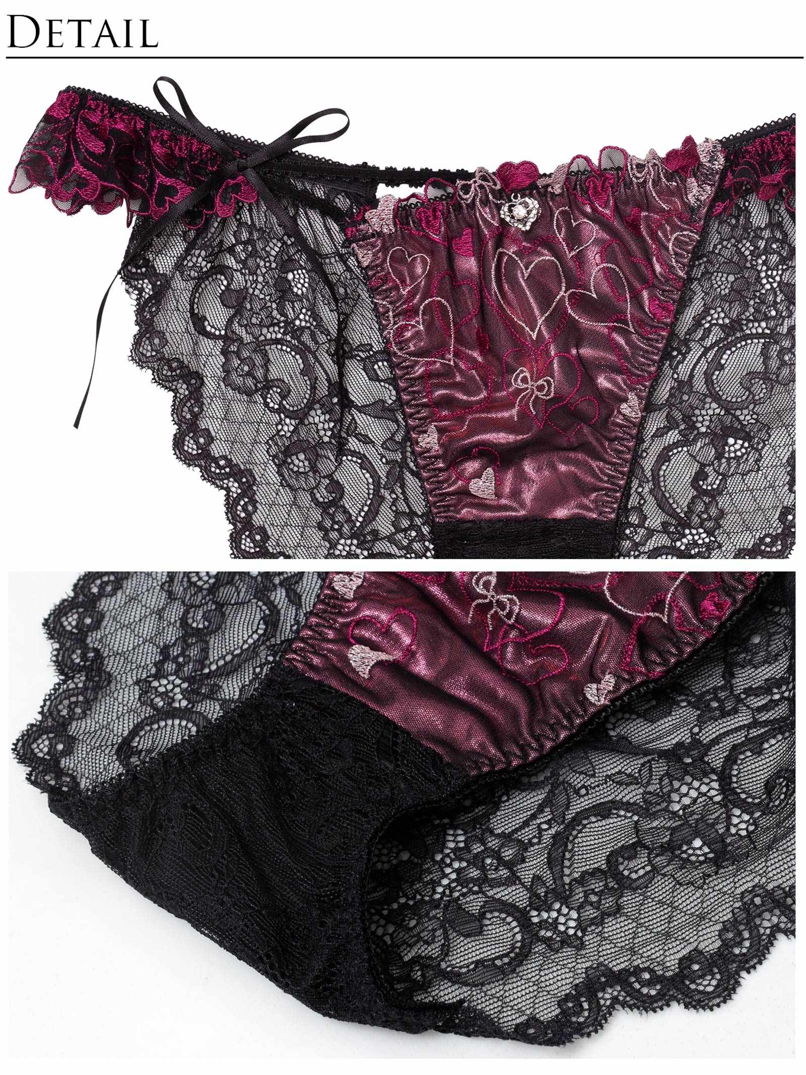 10/31新作!【明日花キララプロデュース/WhipBunny】Romance Glitter Heart Bra&Shorts / ロマンスグリッターハートブラ＆ショーツ