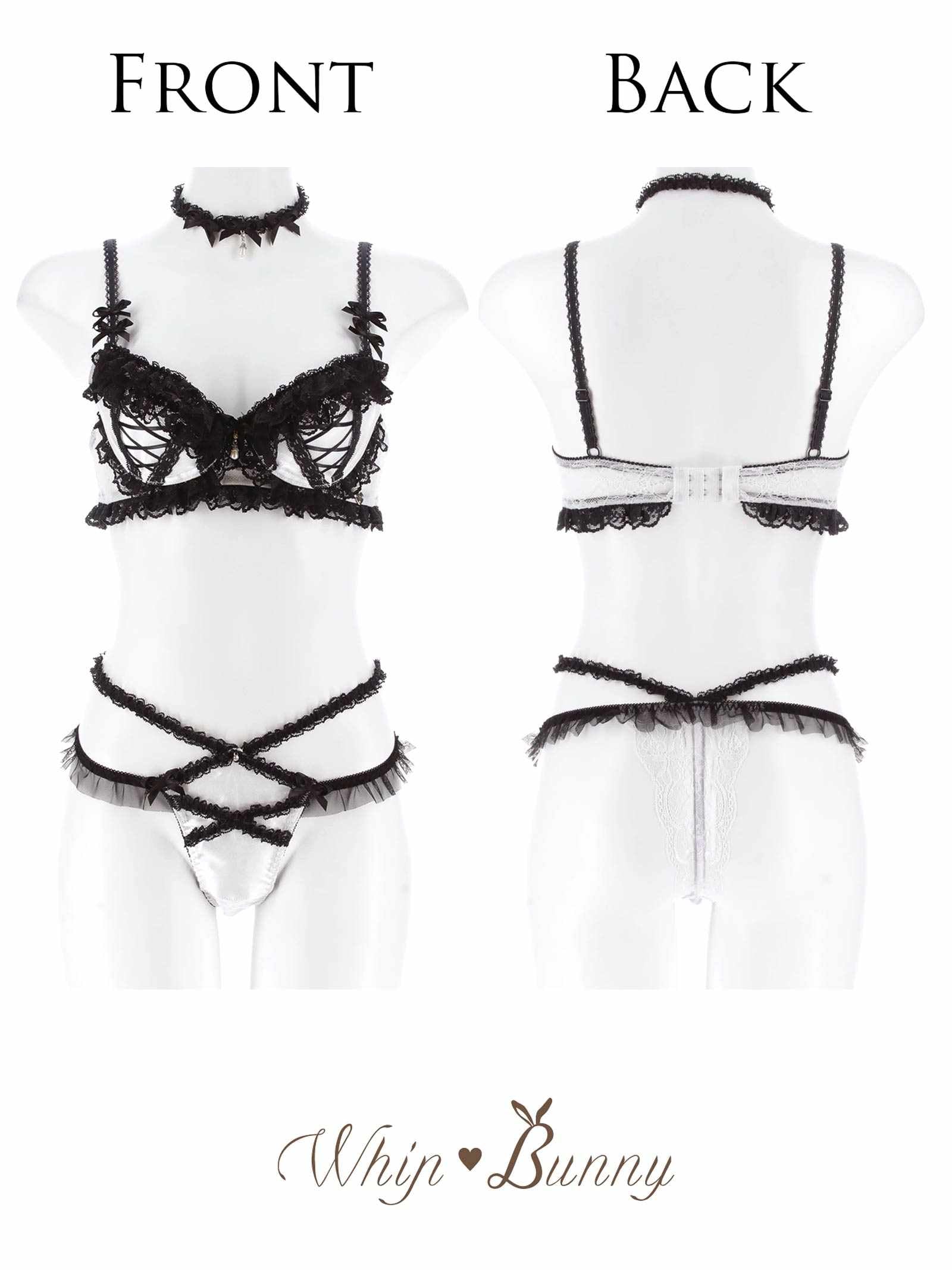 12/12新作!【明日花キララプロデュース/WhipBunny】Lolita Frill Lacy Bra&T-back / ロリータフリルレーシィブラ＆Tバック