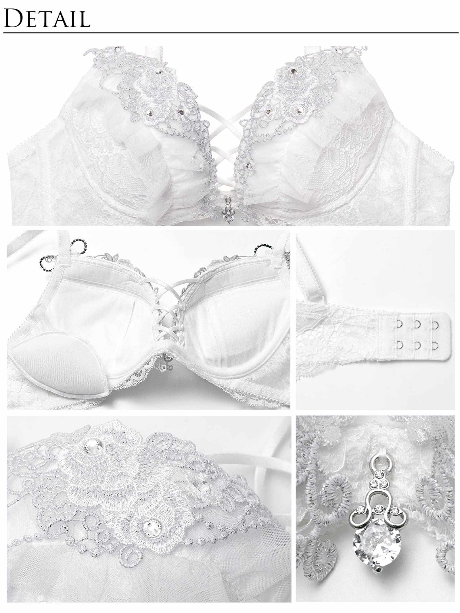 1/9新作!【明日花キララプロデュース/WhipBunny】Queen Rose Bijou Bra&Shorts/ クイーンローズビジューブラ＆ショーツ