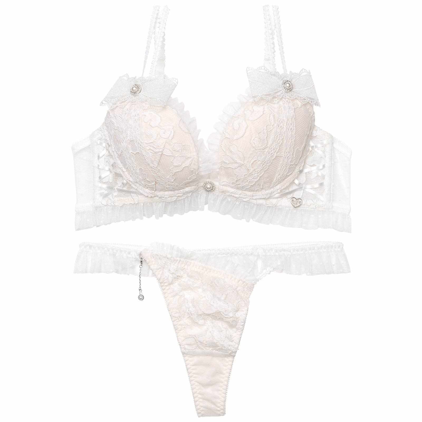 2/27新作!【明日花キララプロデュース/WhipBunny】Dot Ribbon Tulle Bra&T-back / ドットリボンチュールブラ＆Tバック