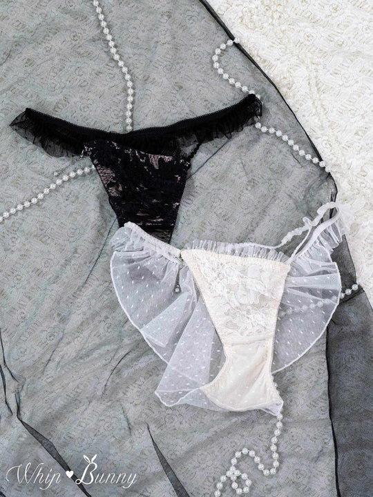 2/27新作!【明日花キララプロデュース/WhipBunny】Dot Ribbon Tulle Shorts / ドットリボンチュールショーツ