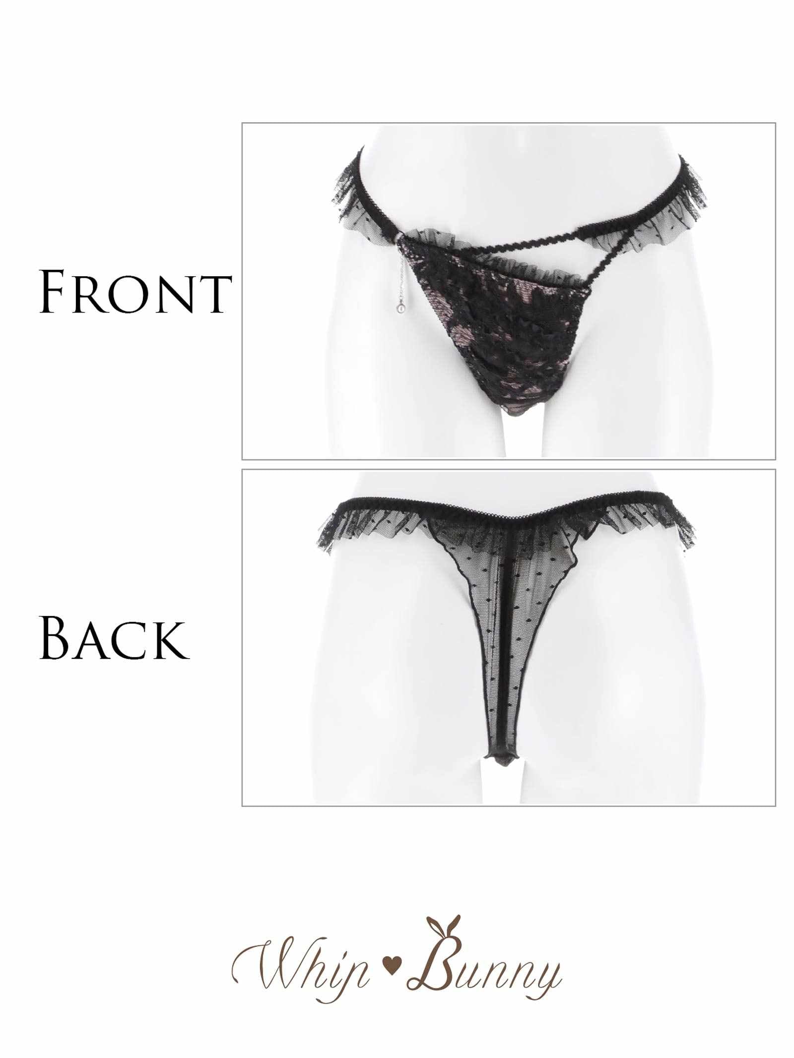 2/27新作!【明日花キララプロデュース/WhipBunny】Dot Ribbon Tulle Shorts / ドットリボンチュールショーツ