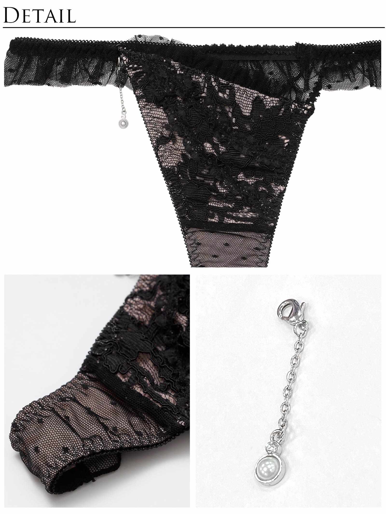 2/27新作!【明日花キララプロデュース/WhipBunny】Dot Ribbon Tulle Shorts / ドットリボンチュールショーツ