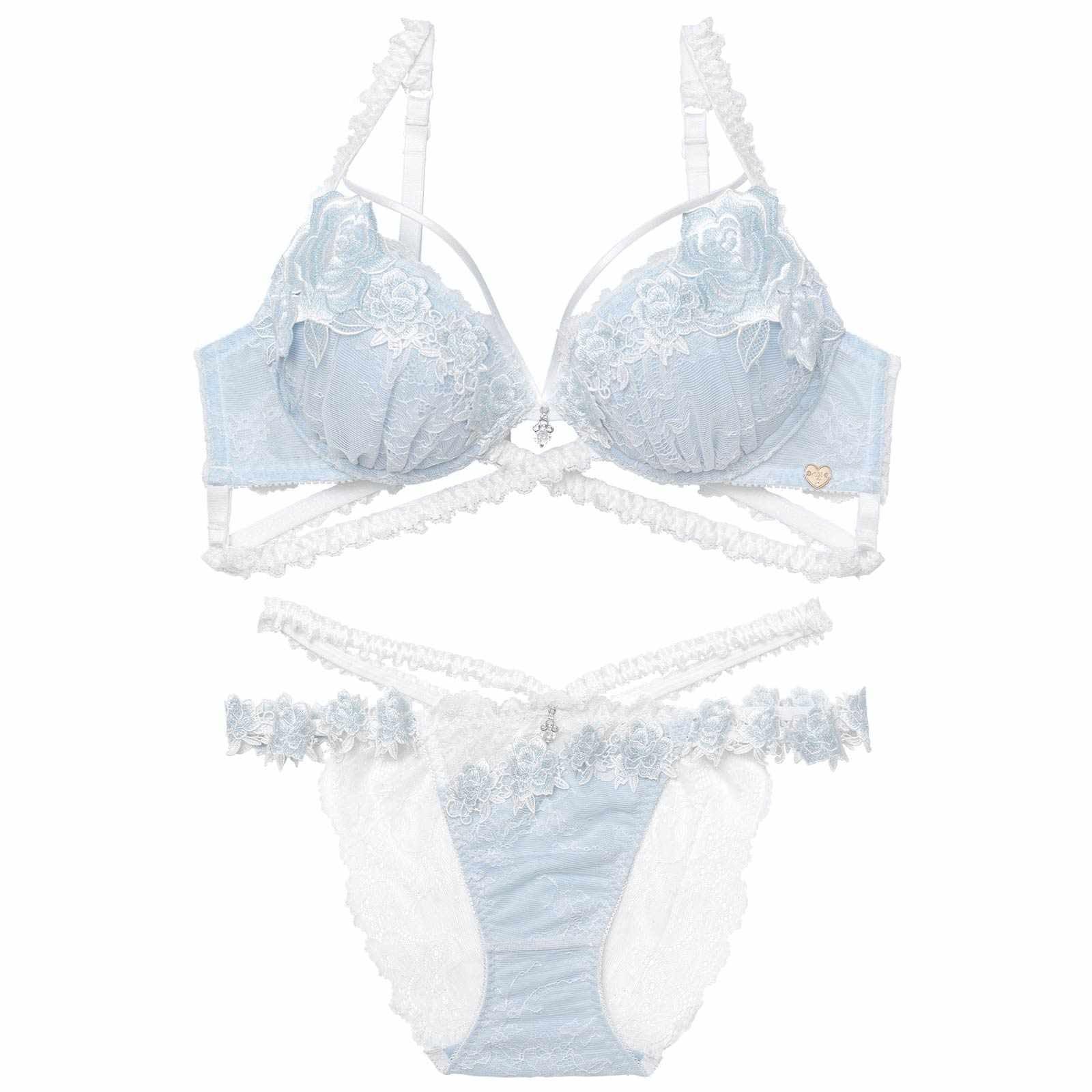 2/6新作!【明日花キララプロデュース/WhipBunny】Crystal Rose Frill Bra&Shorts / クリスタルローズフリルブラ＆ショーツ