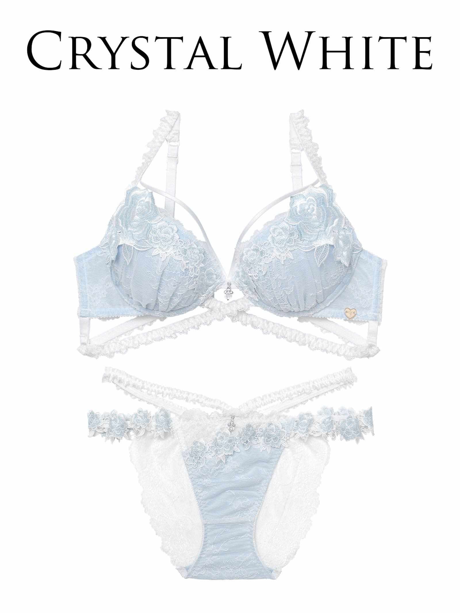 2/6新作!【明日花キララプロデュース/WhipBunny】Crystal Rose Frill Bra&Shorts / クリスタルローズフリルブラ＆ショーツ