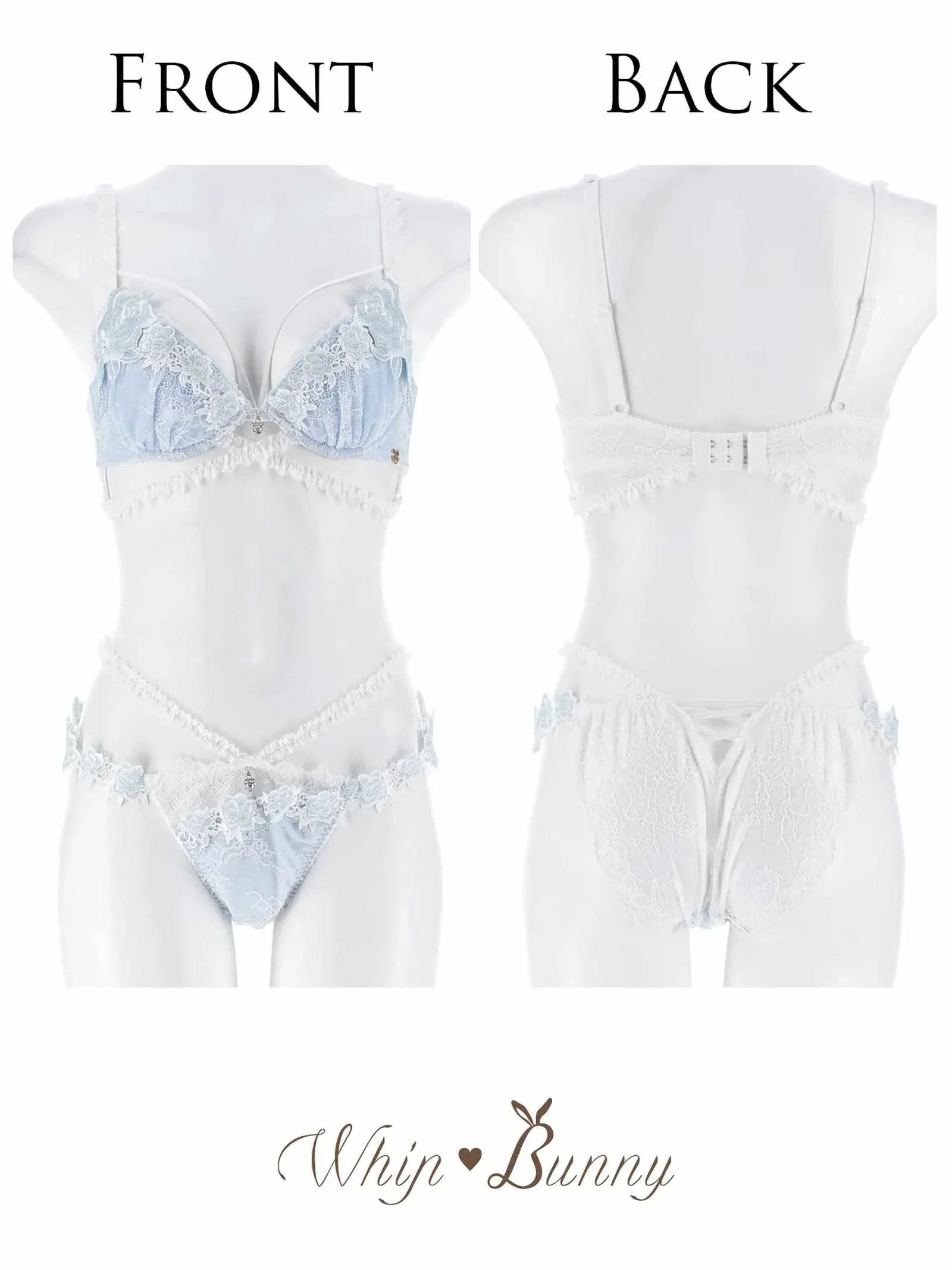 2/6新作!【明日花キララプロデュース/WhipBunny】Crystal Rose Frill Bra&Shorts / クリスタルローズフリルブラ＆ショーツ