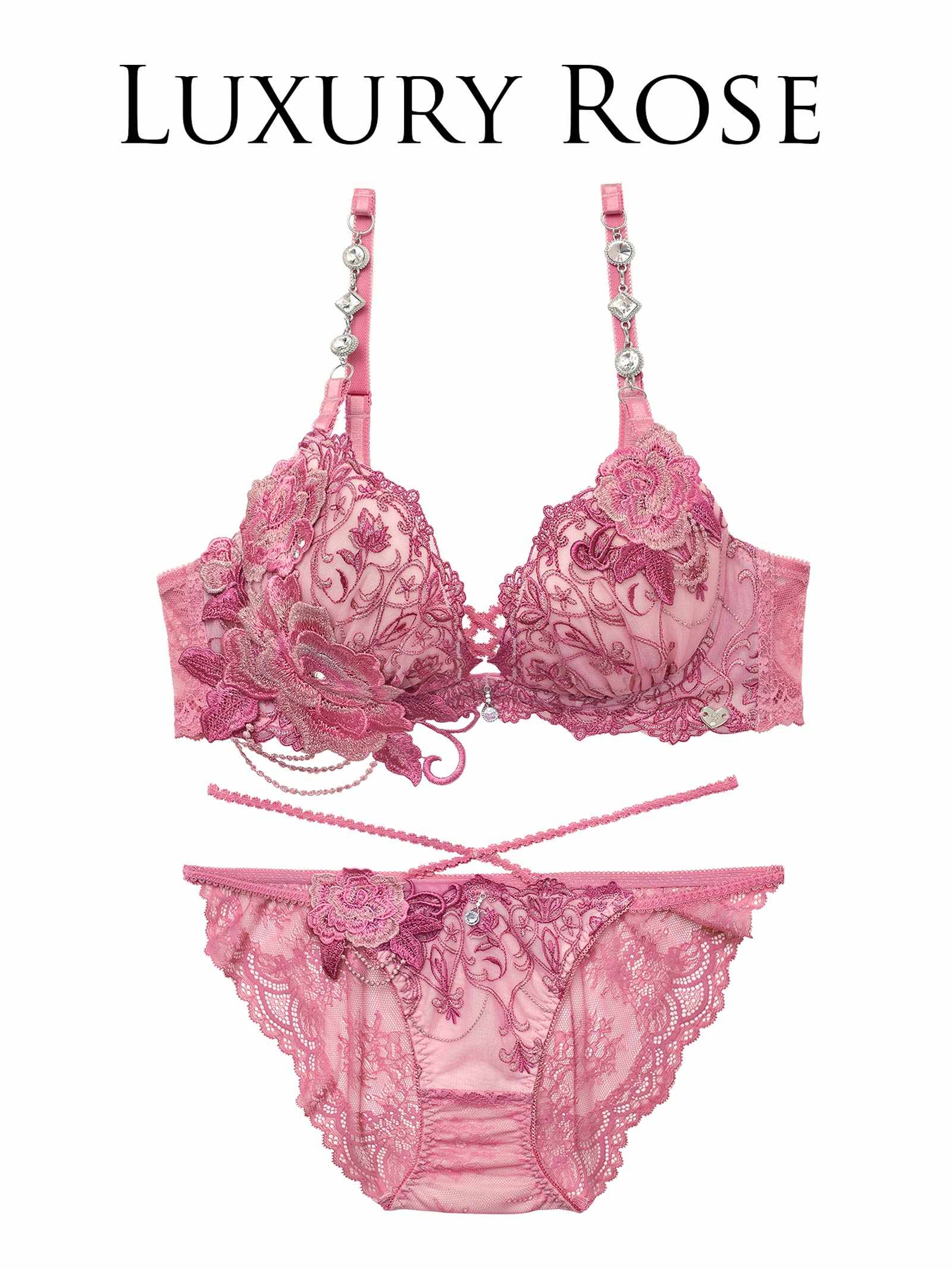 3/20新作!【明日花キララプロデュース/WhipBunny】Luxury Rose Lacy Bra&Shorts / ラグジュアリーローズレーシーブラ＆ショーツ