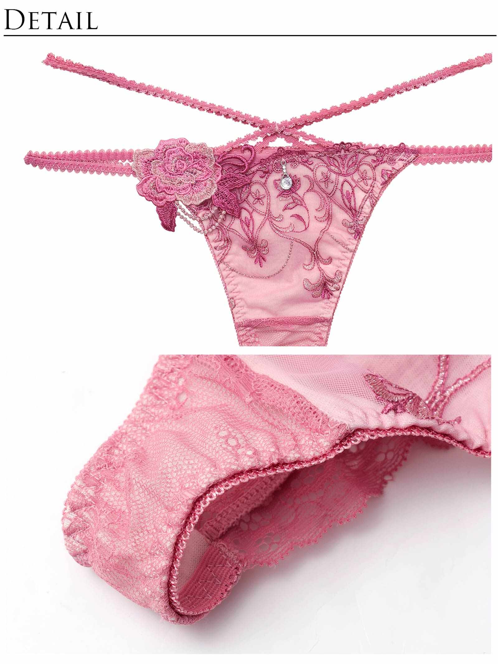 3/20新作!【明日花キララプロデュース/WhipBunny】Luxury Rose Lacy Bra&T-back / ラグジュアリーローズレーシーブラ＆Tバック