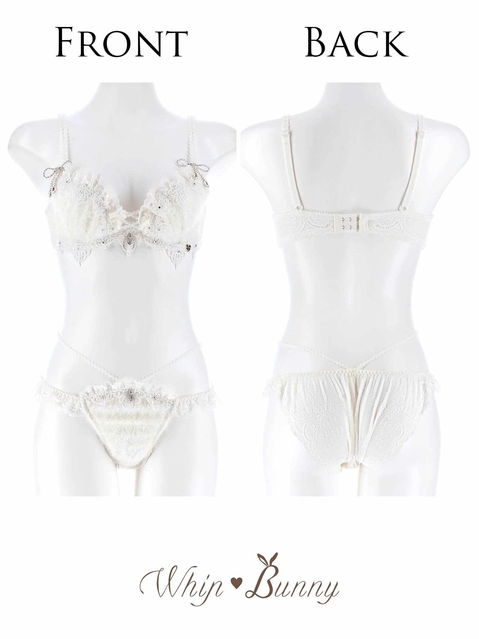 【予約:4/27頃より順次発送】4/24新作!【明日花キララプロデュース/WhipBunny】Sweet Shaggy Knit Bra&Shorts / スウィートシャギーニットブラ＆ショーツ