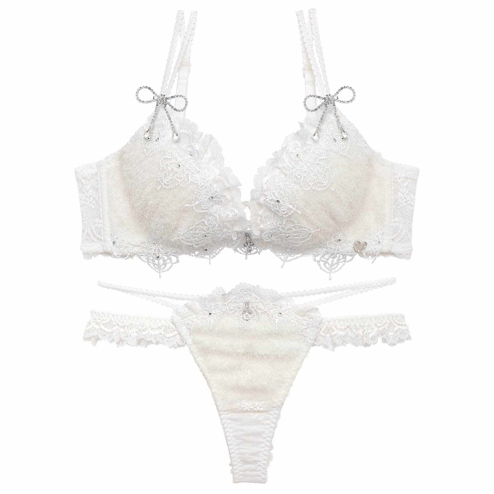 【予約:4/27頃より順次発送】4/24新作!【明日花キララプロデュース/WhipBunny】Sweet Shaggy Knit Bra&T-back / スウィートシャギーニットブラ＆Tバック