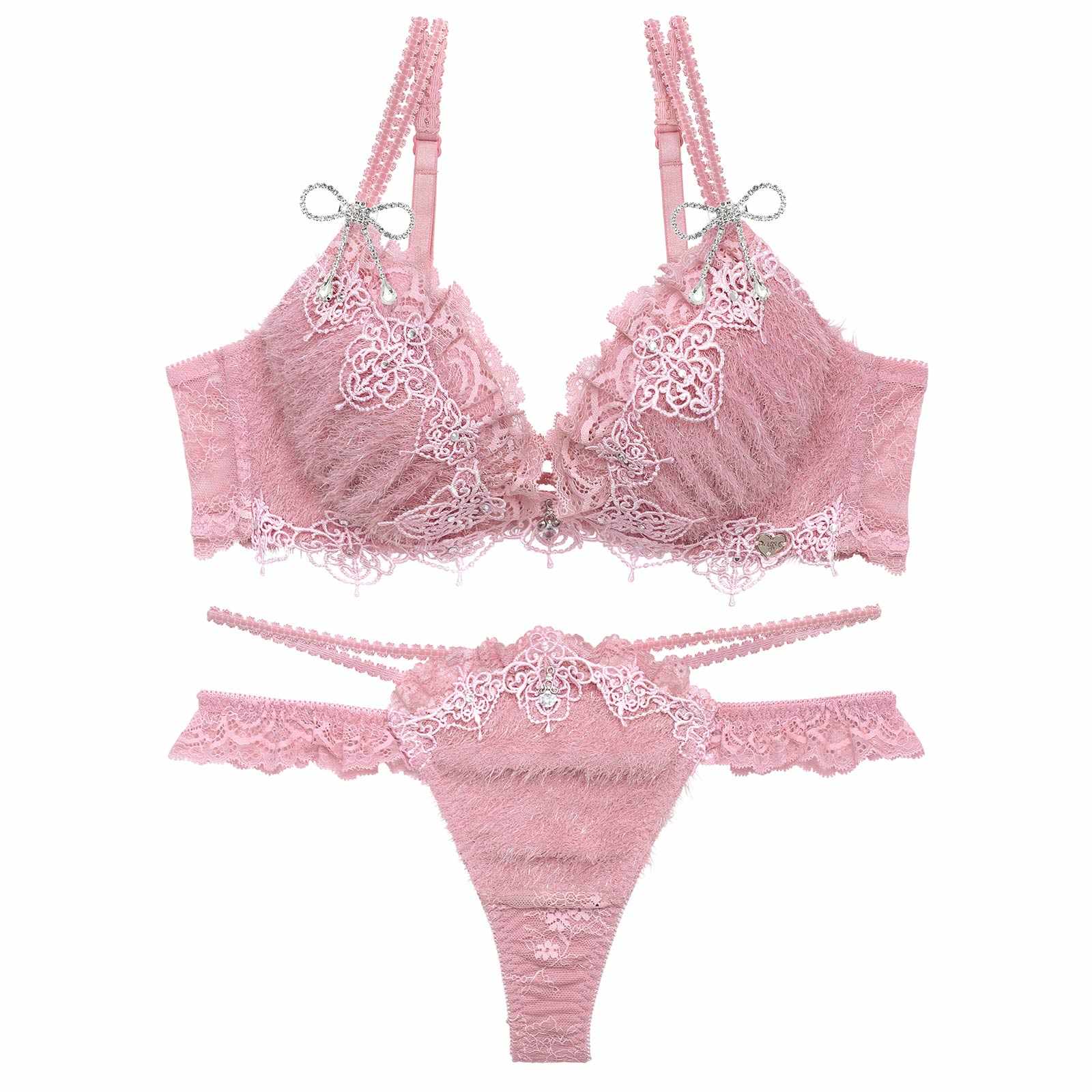 【予約:4/27頃より順次発送】4/24新作!【明日花キララプロデュース/WhipBunny】Sweet Shaggy Knit Bra&T-back / スウィートシャギーニットブラ＆Tバック