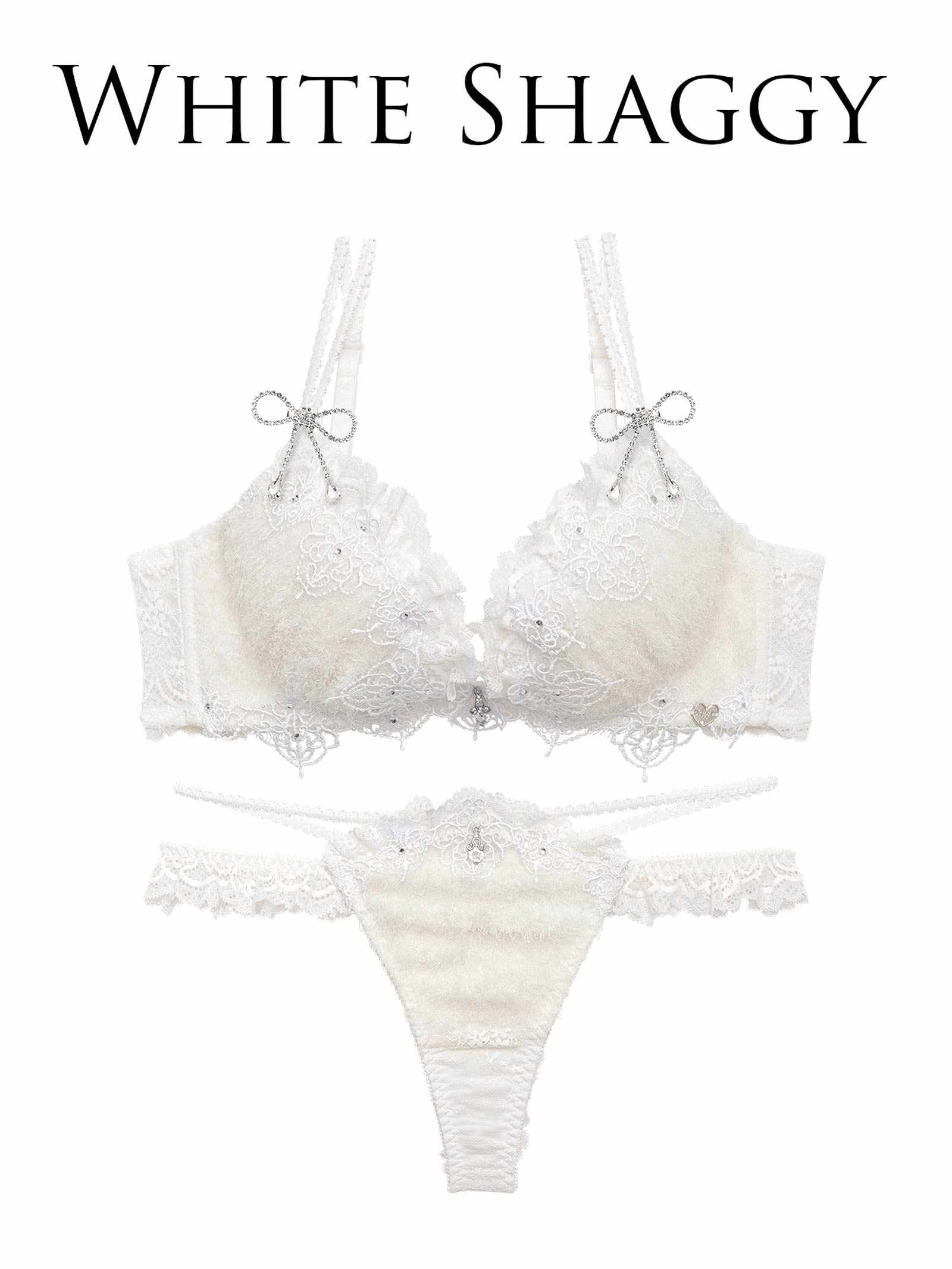 【予約:4/27頃より順次発送】4/24新作!【明日花キララプロデュース/WhipBunny】Sweet Shaggy Knit Bra&T-back / スウィートシャギーニットブラ＆Tバック