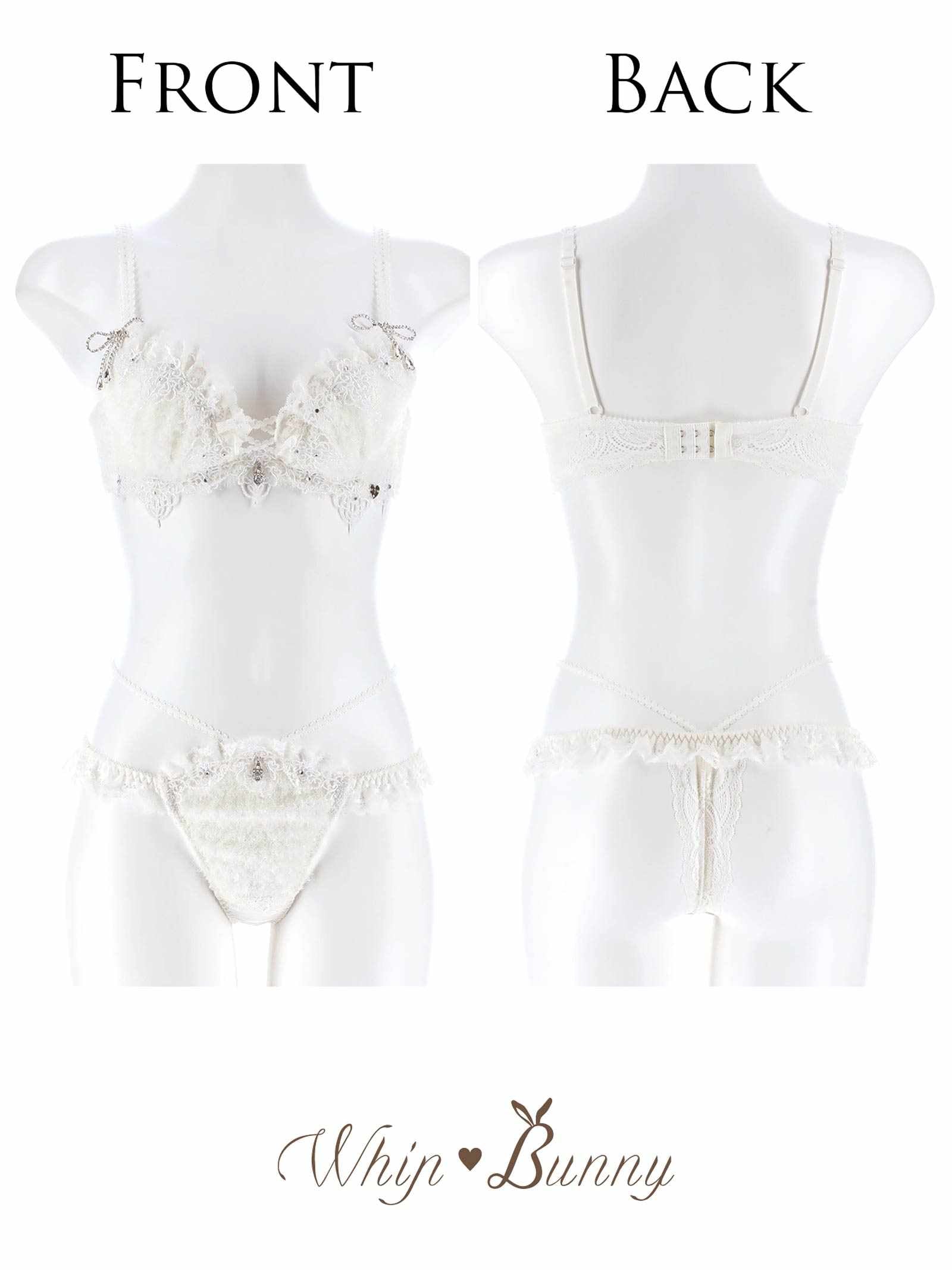 【予約:4/27頃より順次発送】4/24新作!【明日花キララプロデュース/WhipBunny】Sweet Shaggy Knit Bra&T-back / スウィートシャギーニットブラ＆Tバック