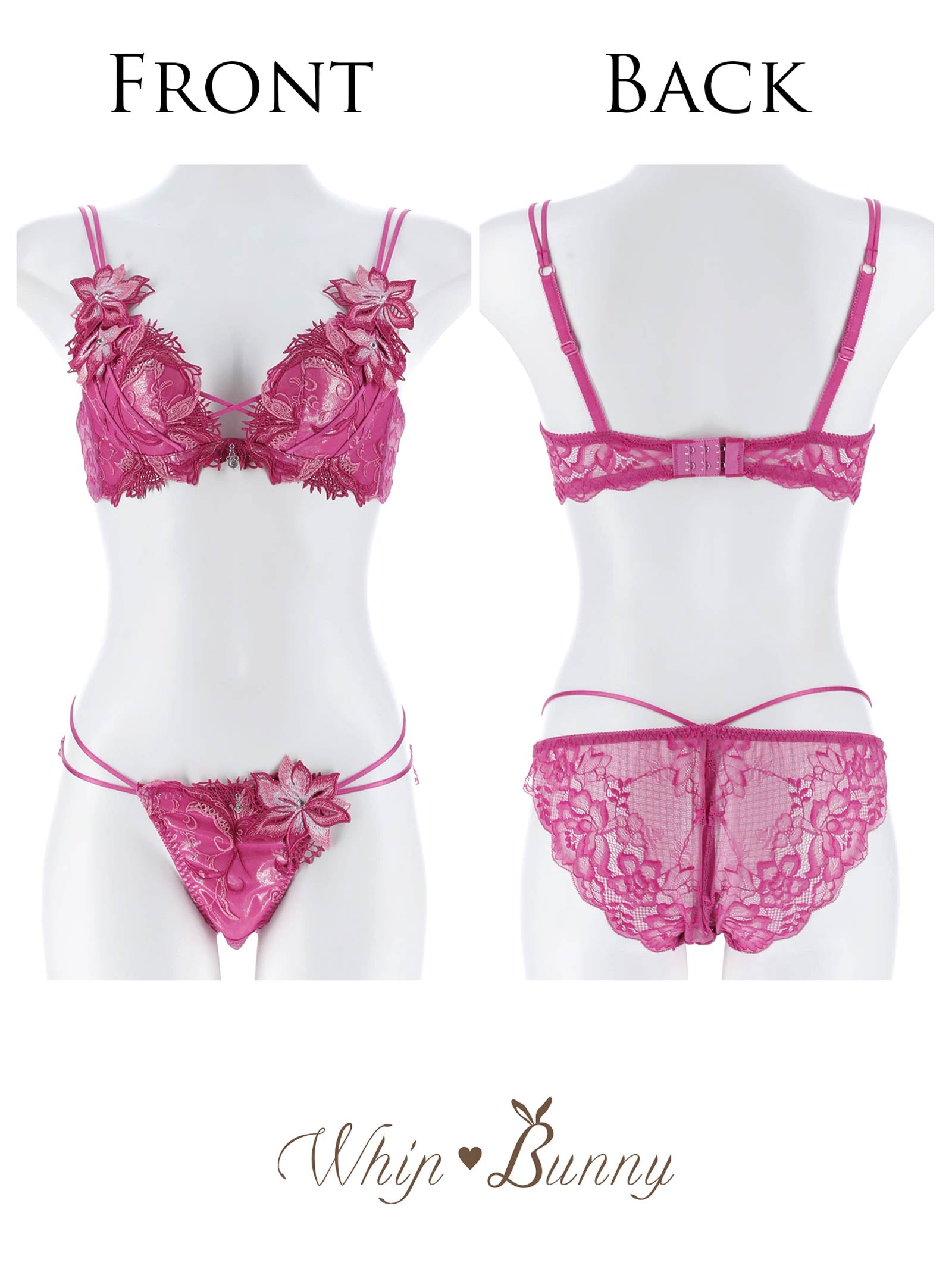 5/4新作!【明日花キララプロデュース/WhipBunny】Spark Rich Flower Bra&Shorts / スパークリッチフラワーブラ＆ショーツ