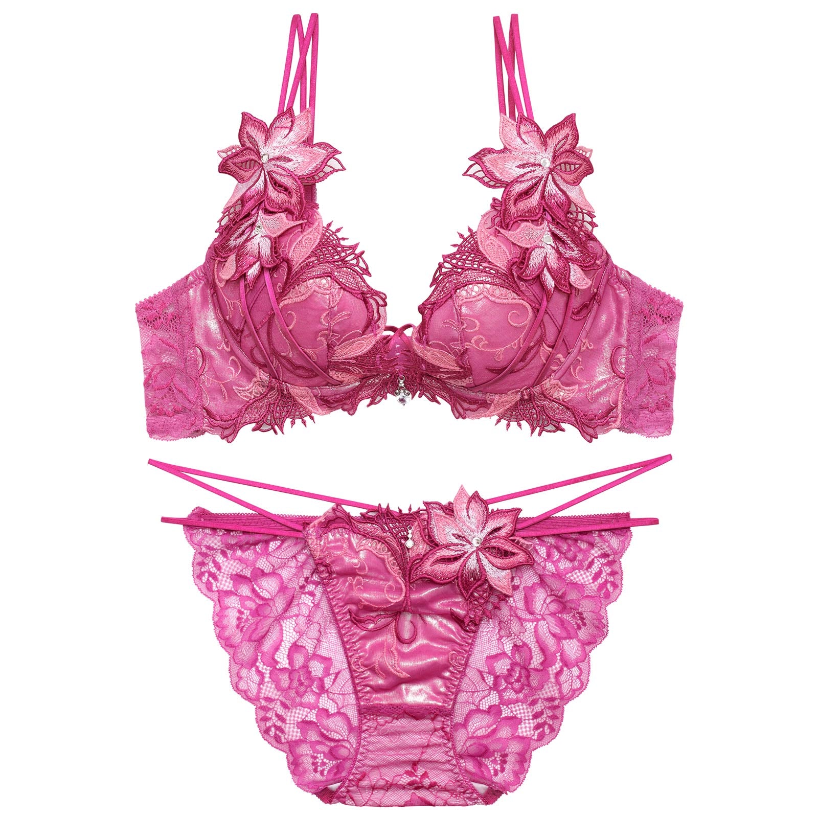 5/4新作!【明日花キララプロデュース/WhipBunny】Spark Rich Flower Bra&Shorts / スパークリッチフラワーブラ＆ショーツ