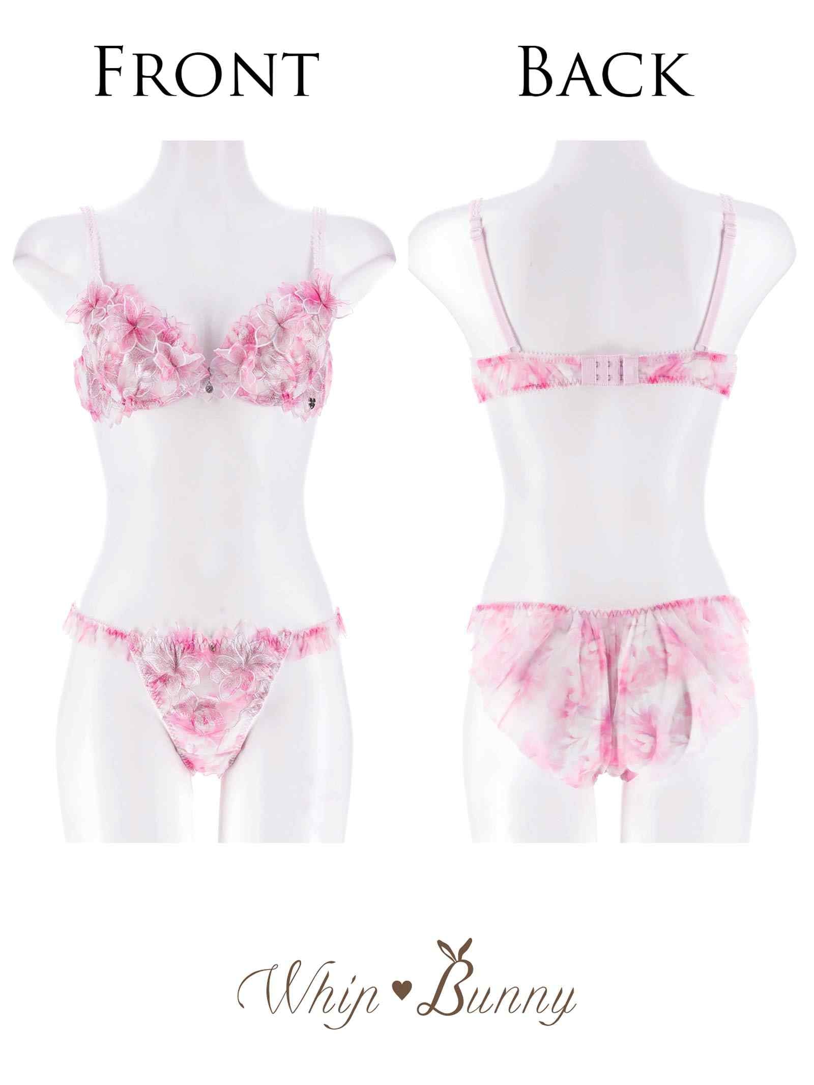 6/24新作!【明日花キララプロデュース/WhipBunny】Lumiere Peony Bra&Shorts / ルミエールピオニーブラ＆ショーツ