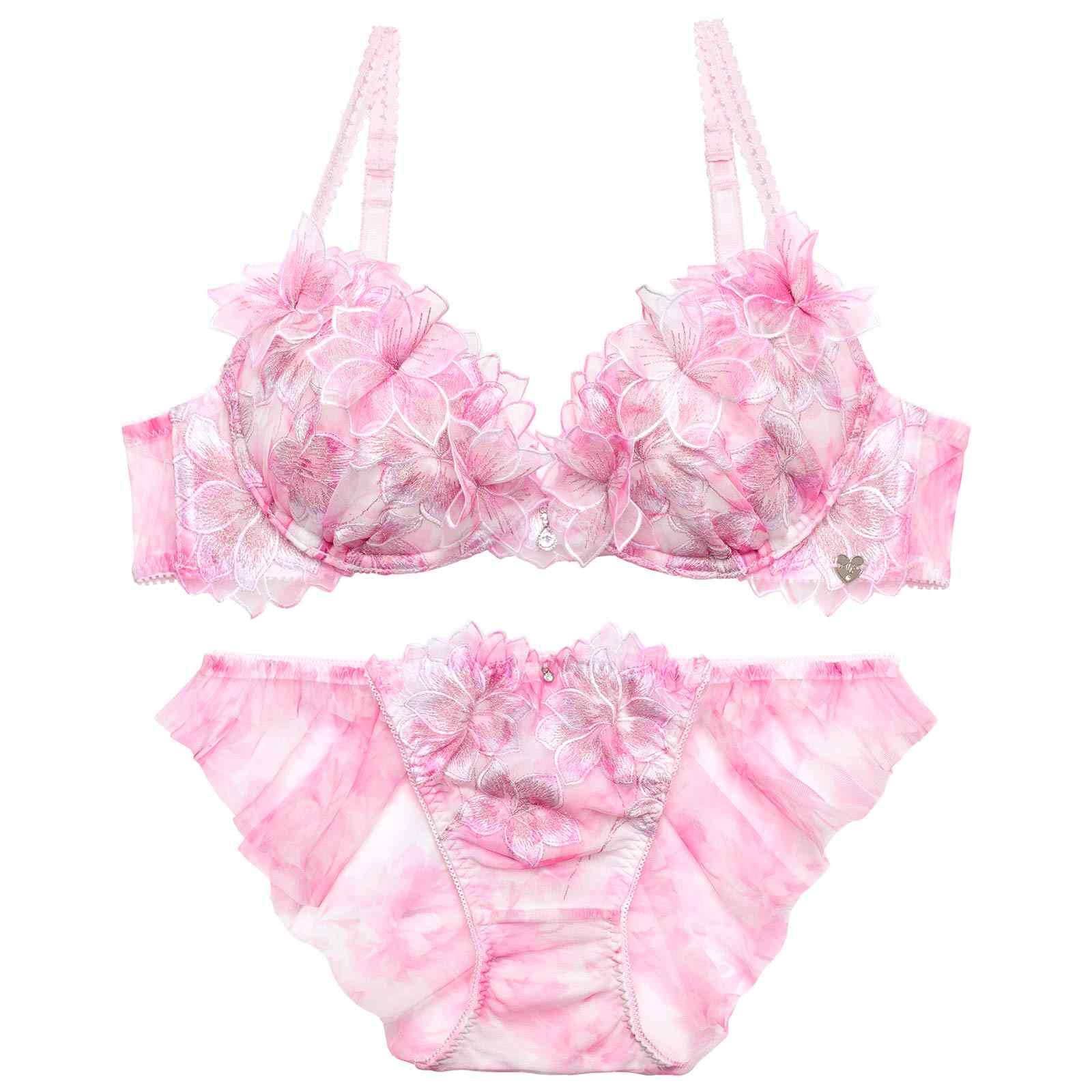 6/24新作!【明日花キララプロデュース/WhipBunny】Lumiere Peony Bra&Shorts / ルミエールピオニーブラ＆ショーツ