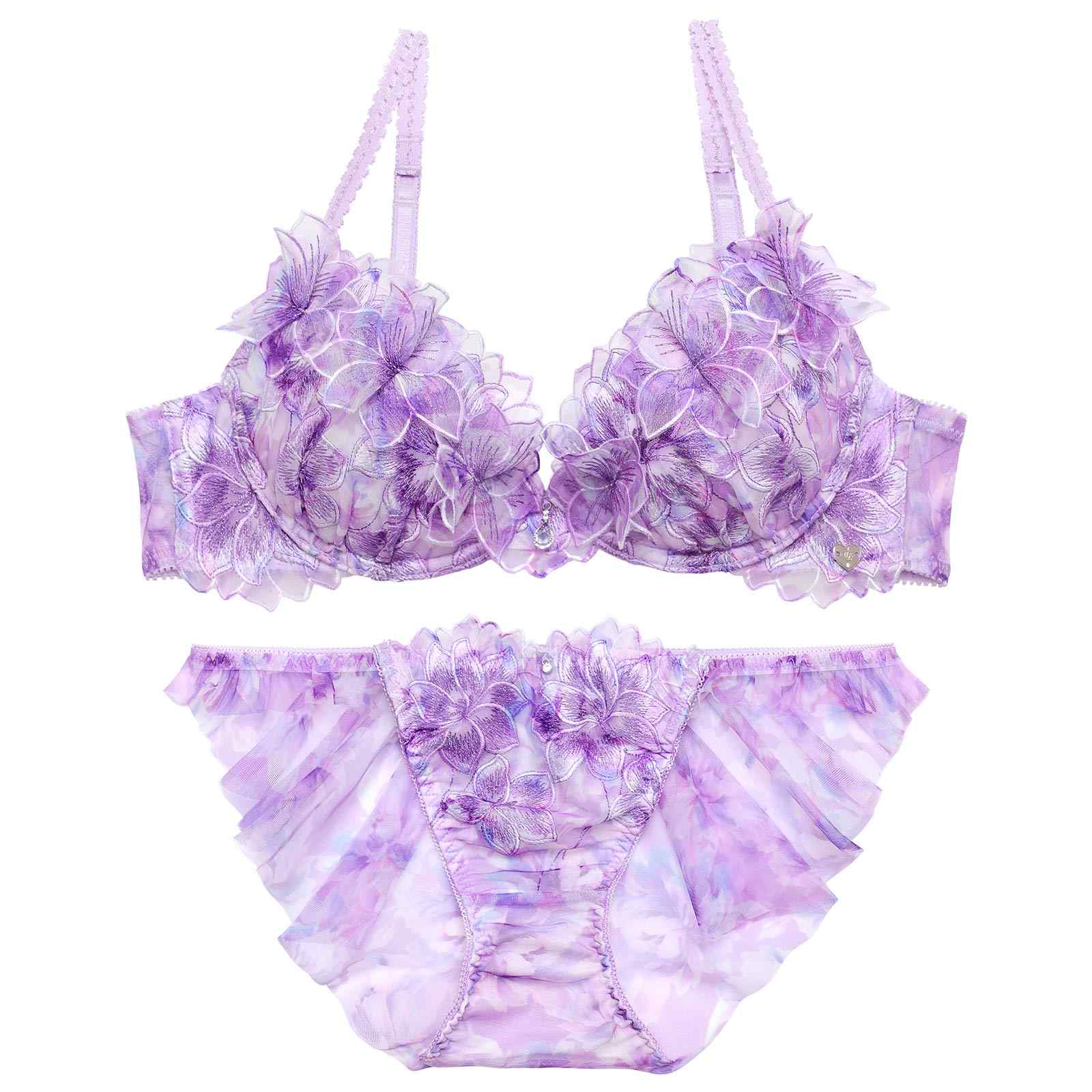 6/24新作!【明日花キララプロデュース/WhipBunny】Lumiere Peony Bra&Shorts / ルミエールピオニーブラ＆ショーツ