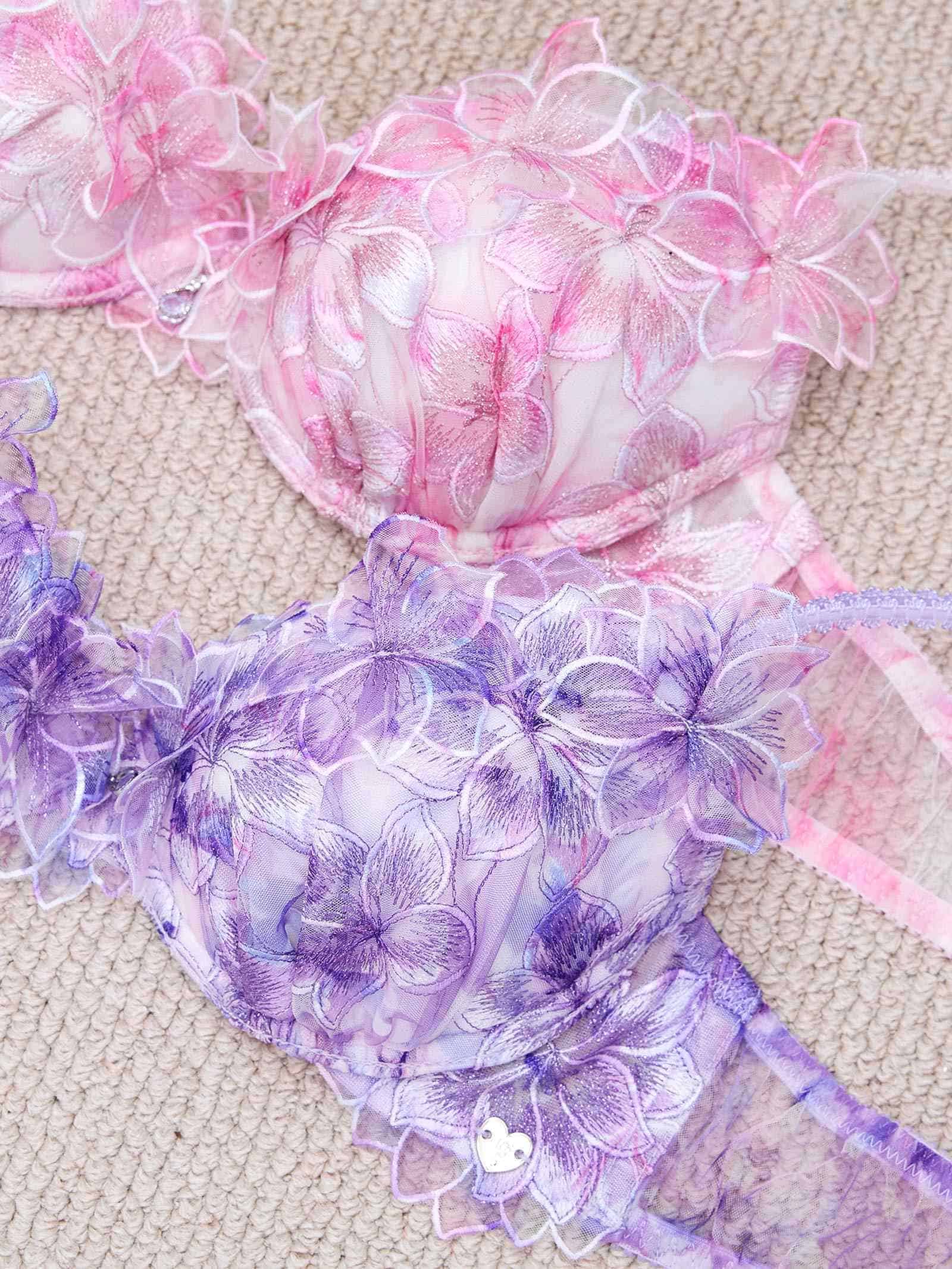 6/24新作!【明日花キララプロデュース/WhipBunny】Lumiere Peony Bra&T-back / ルミエールピオニーブラ＆Tバック