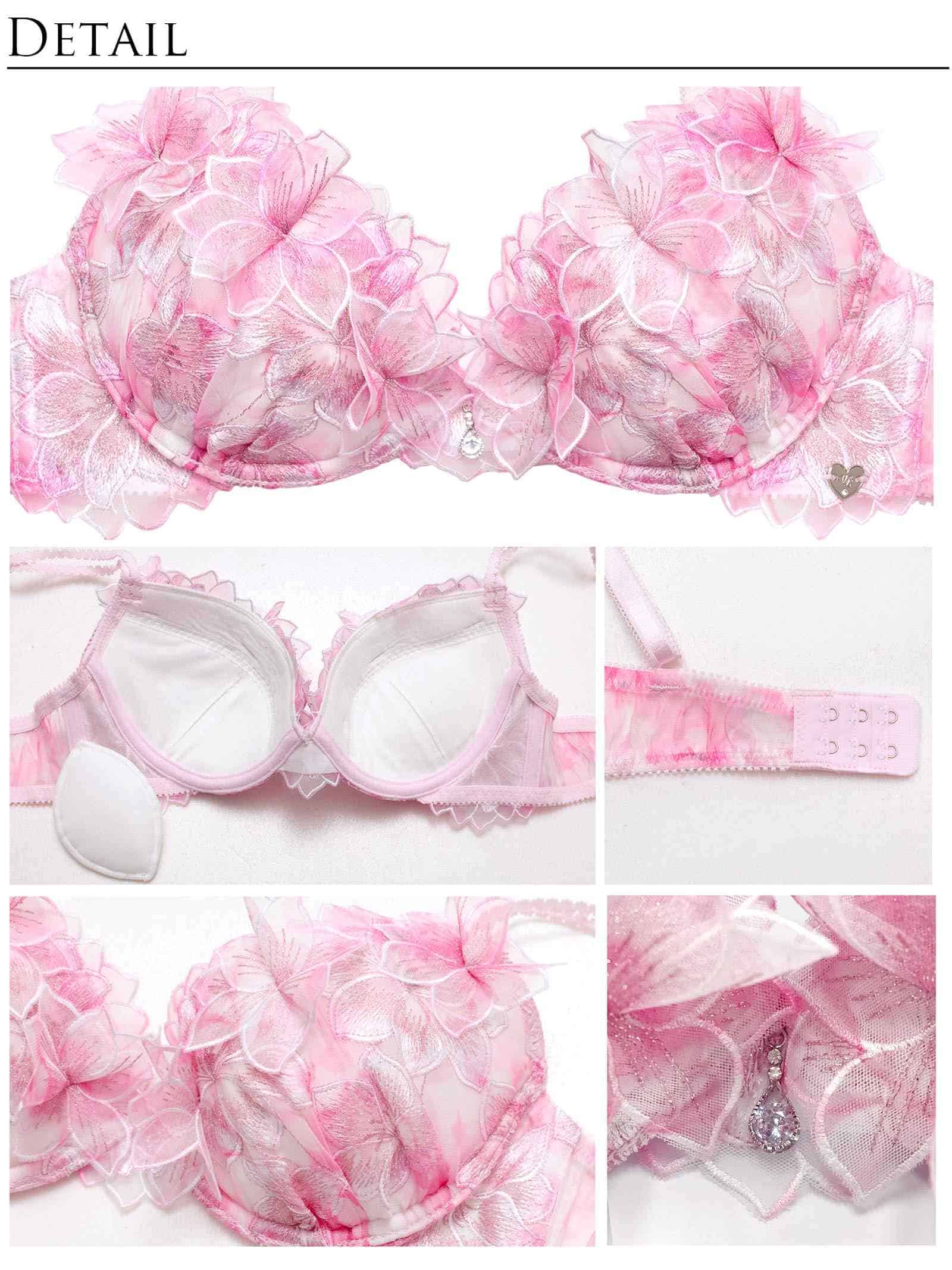 6/24新作!【明日花キララプロデュース/WhipBunny】Lumiere Peony Bra&T-back / ルミエールピオニーブラ＆Tバック