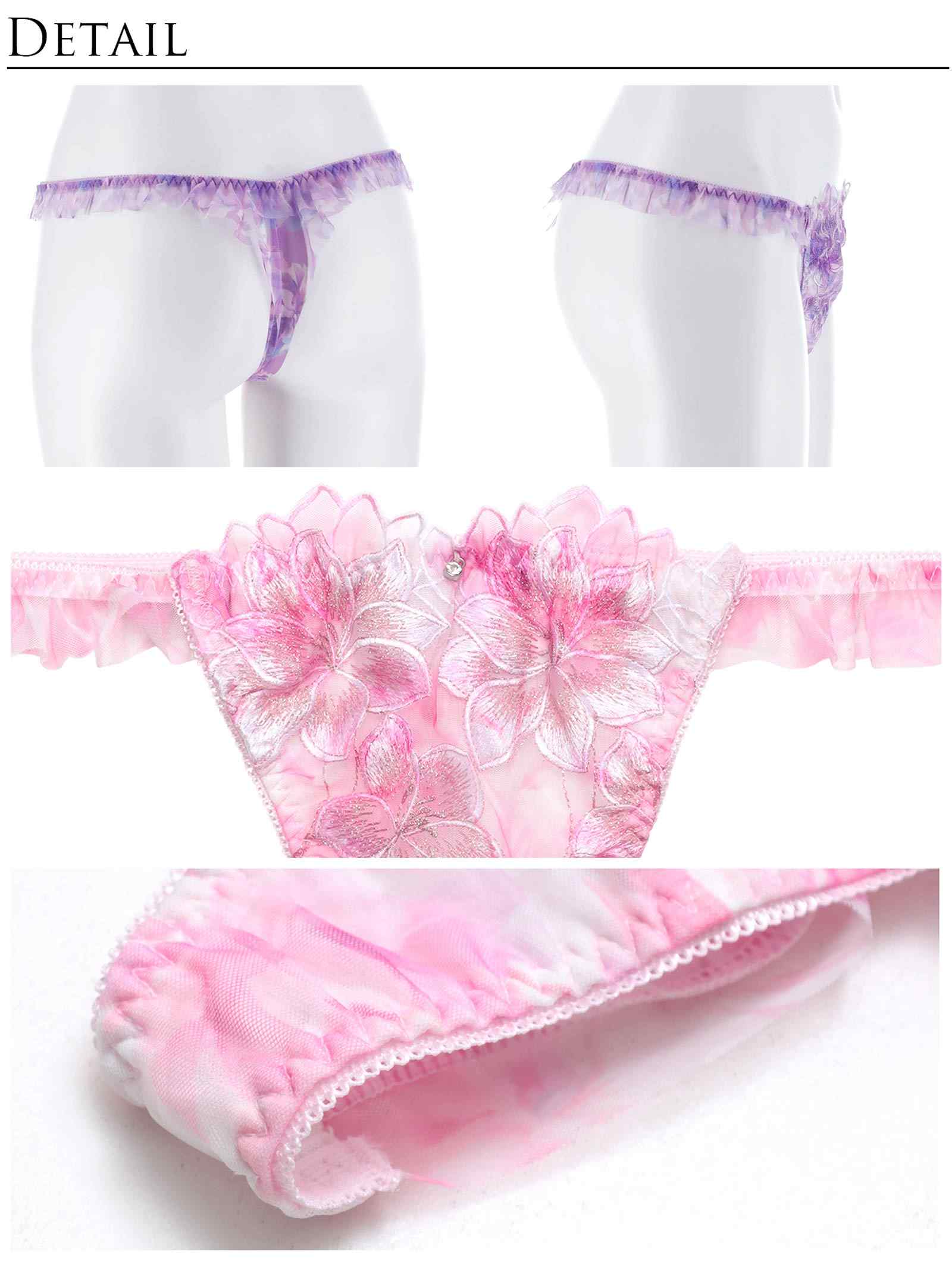 6/24新作!【明日花キララプロデュース/WhipBunny】Lumiere Peony Bra&T-back / ルミエールピオニーブラ＆Tバック