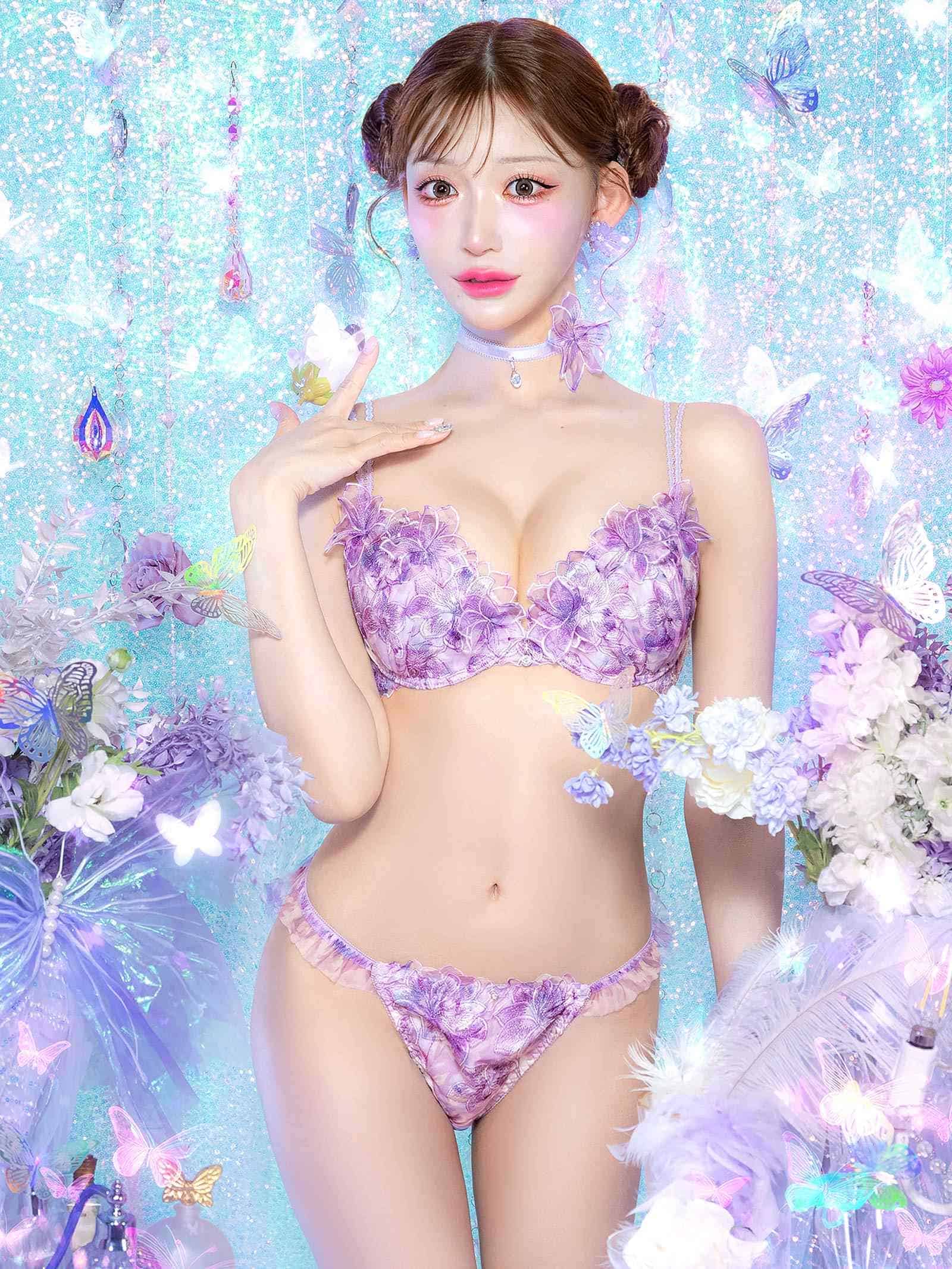 6/24新作!【明日花キララプロデュース/WhipBunny】Lumiere Peony Shorts / ルミエールピオニーショーツ