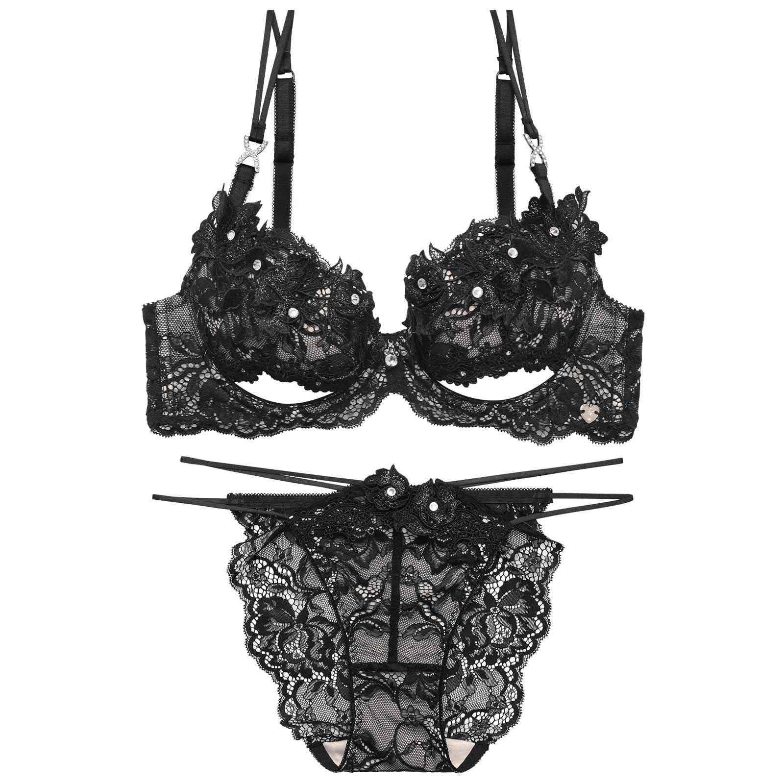 7/1新作!【明日花キララプロデュース/WhipBunny】Glamorous Bijou Flower Bra&Shorts / グラマラスビジューフラワーブラ＆ショーツ
