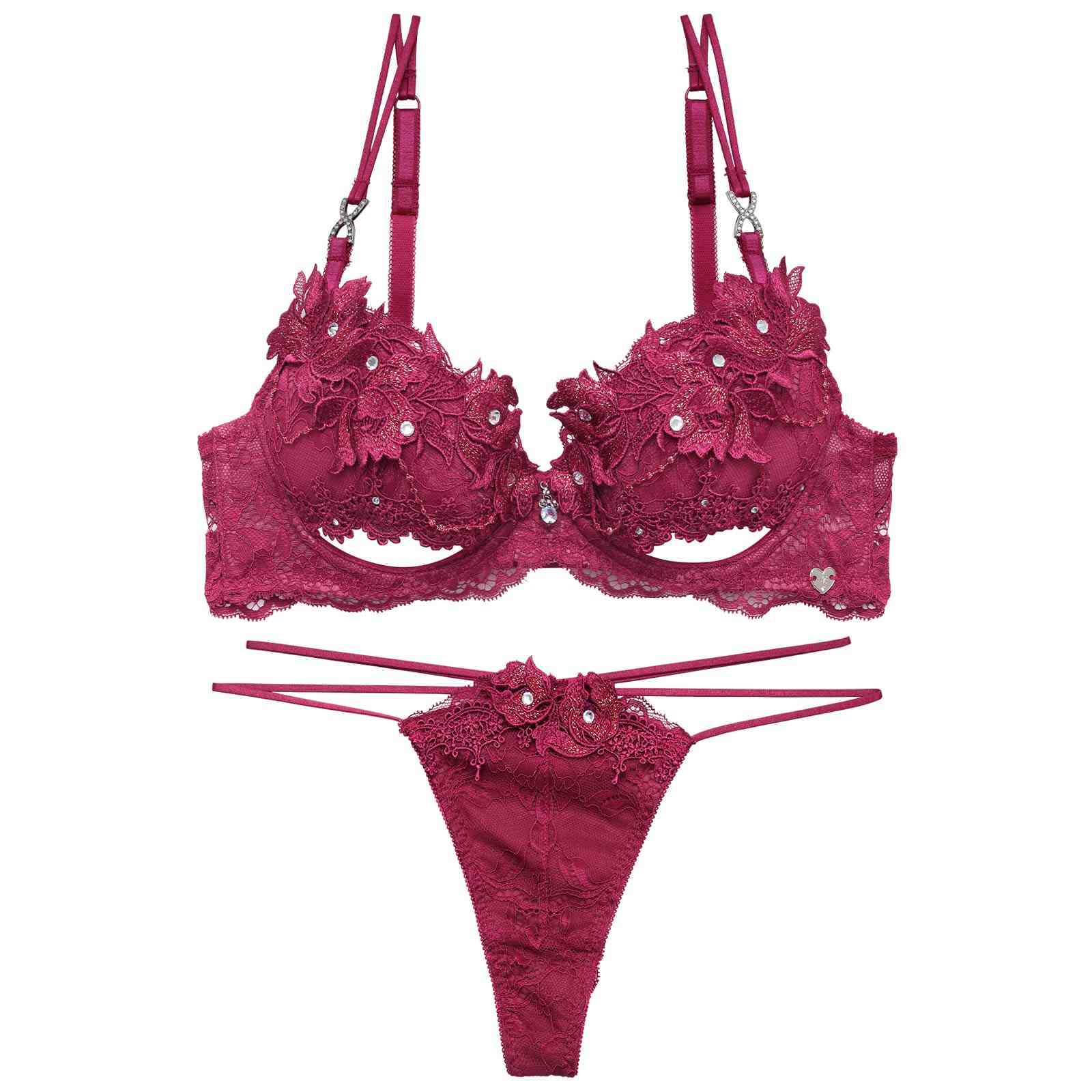 7/1新作!【明日花キララプロデュース/WhipBunny】Glamorous Bijou Flower Bra&T-back / グラマラスビジューフラワーブラ＆Tバック