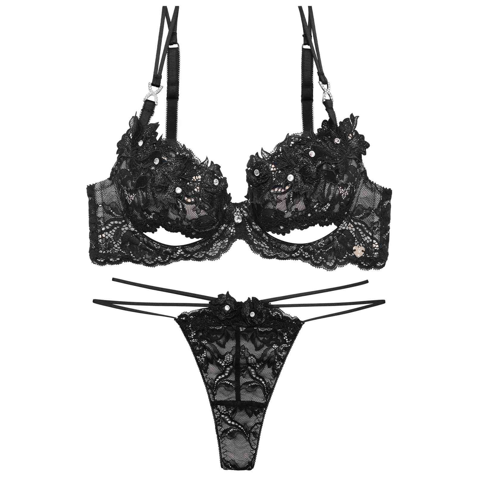 7/1新作!【明日花キララプロデュース/WhipBunny】Glamorous Bijou Flower Bra&T-back / グラマラスビジューフラワーブラ＆Tバック