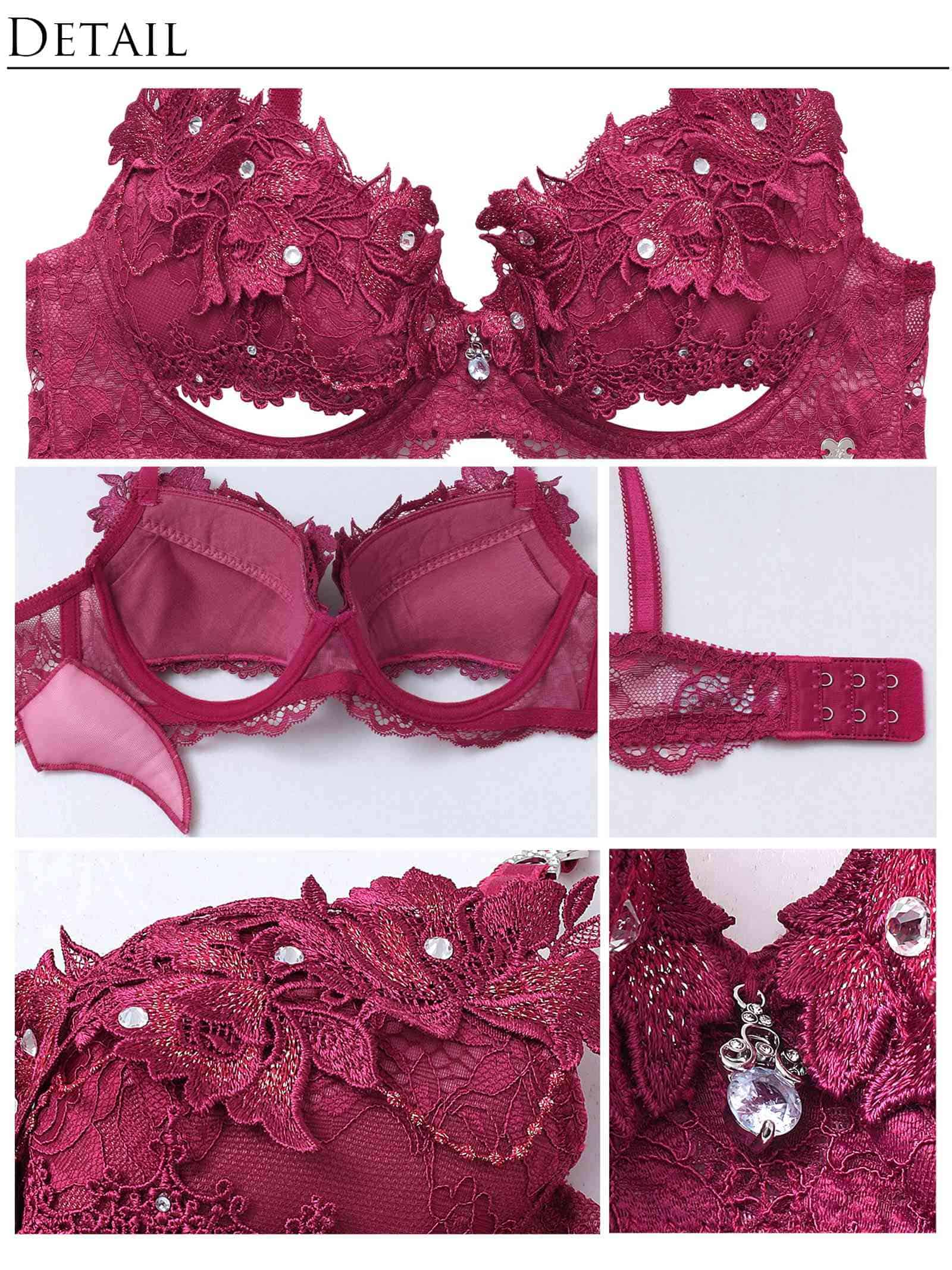 7/1新作!【明日花キララプロデュース/WhipBunny】Glamorous Bijou Flower Bra&T-back / グラマラスビジューフラワーブラ＆Tバック