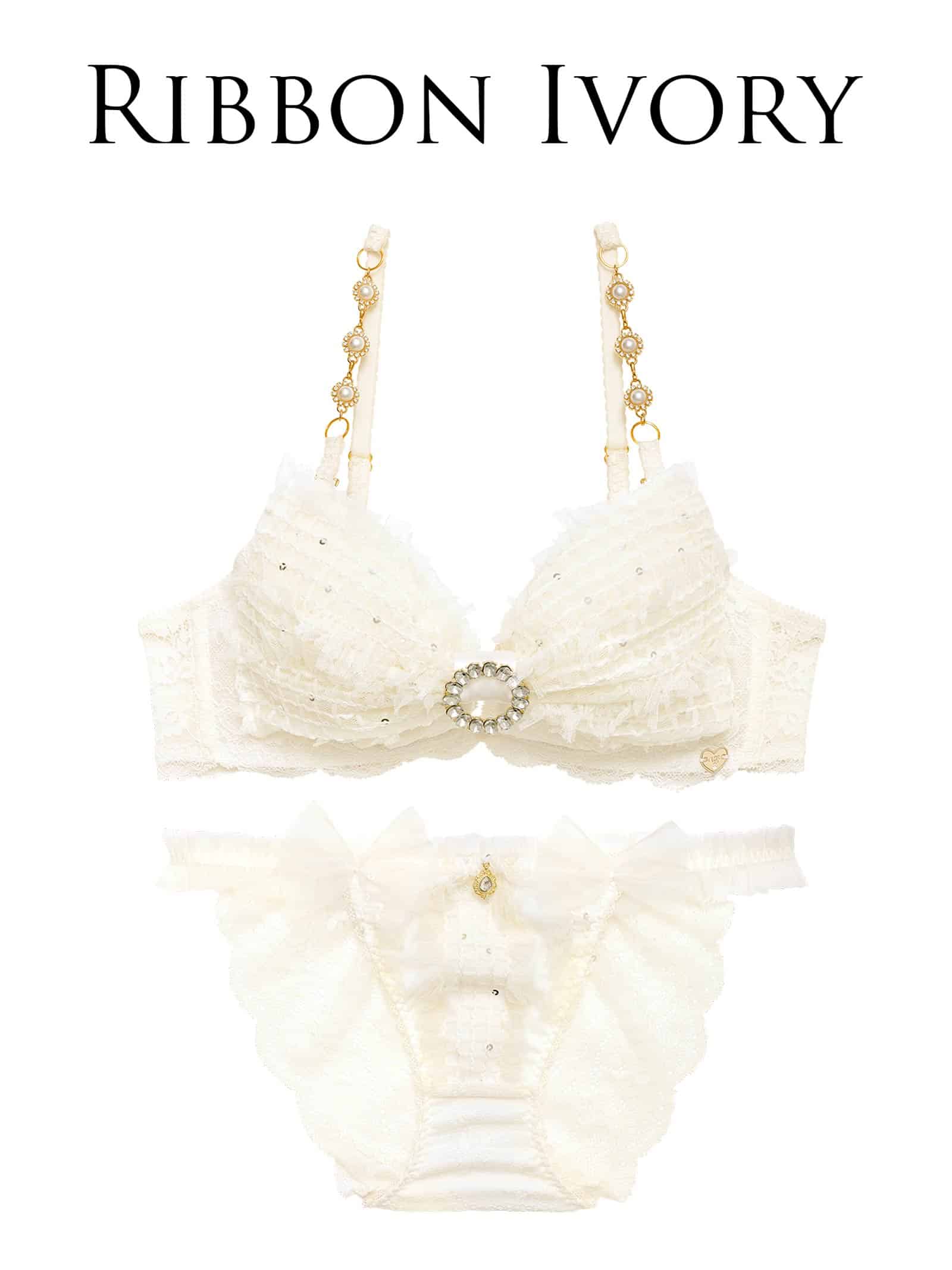 7/29新作!【明日花キララプロデュース/WhipBunny】Shiny Ribbon Tulle Bra&Shorts / シャイニーリボンチュールブラ＆ショーツ