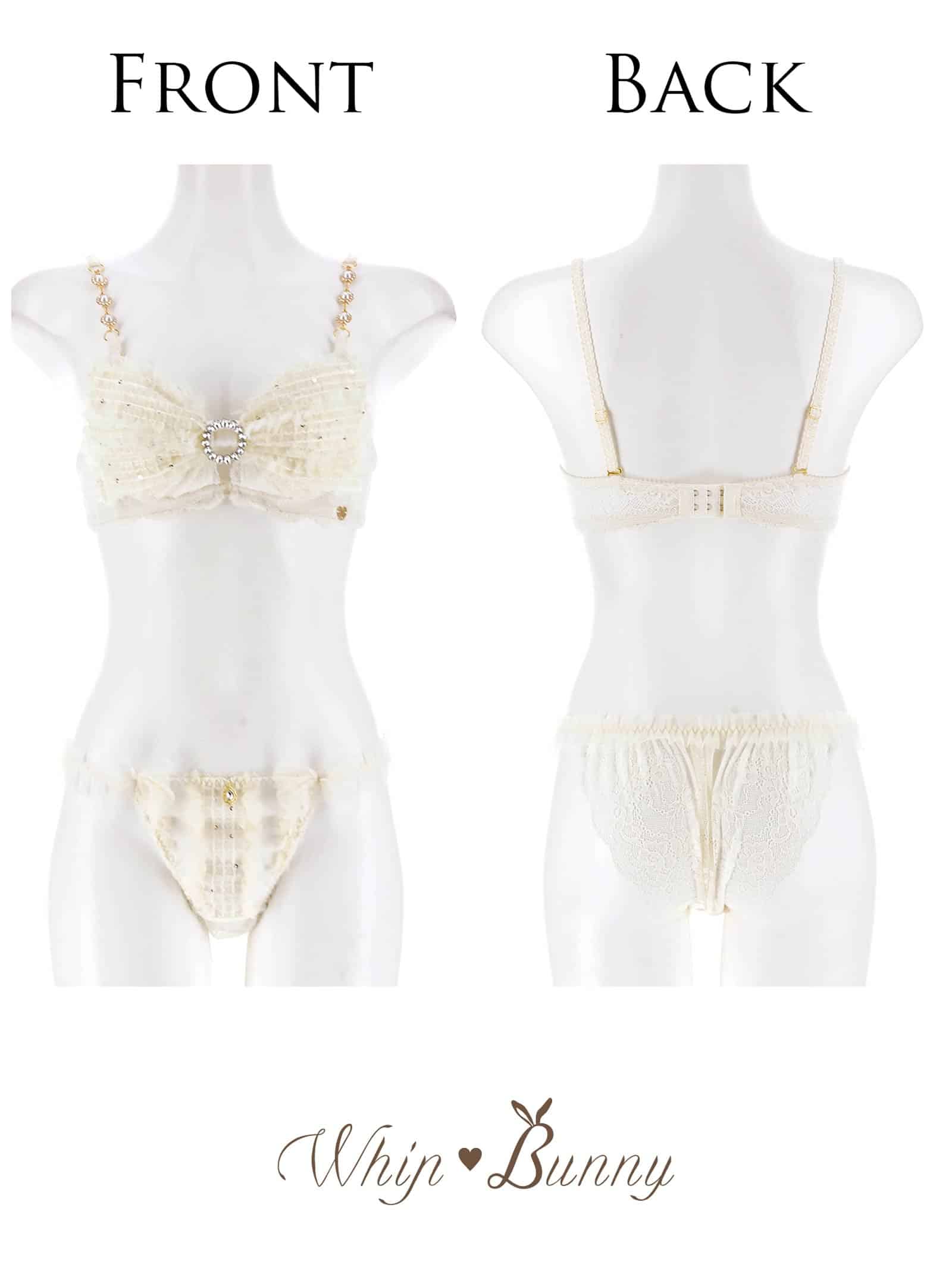 7/29新作!【明日花キララプロデュース/WhipBunny】Shiny Ribbon Tulle Bra&Shorts / シャイニーリボンチュールブラ＆ショーツ