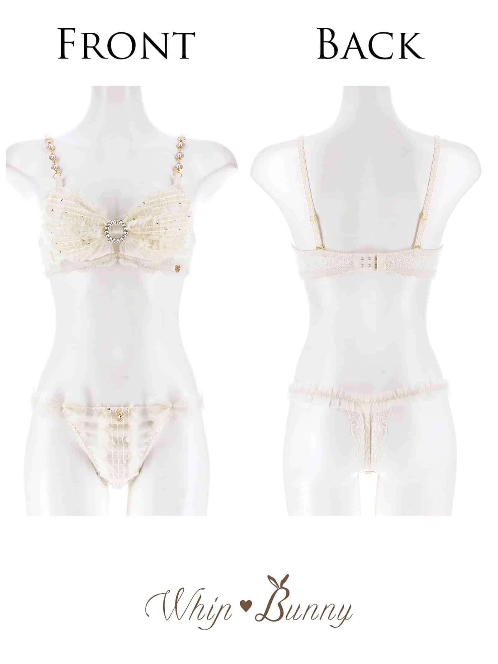 7/29新作!【明日花キララプロデュース/WhipBunny】Shiny Ribbon Tulle Bra&Shorts / シャイニーリボンチュールブラ＆Tバック