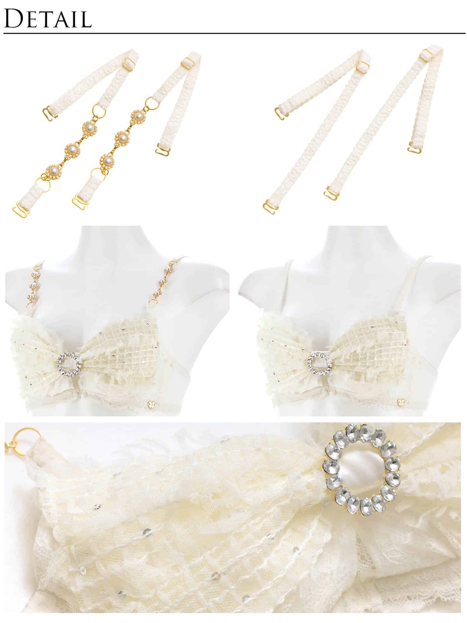 7/29新作!【明日花キララプロデュース/WhipBunny】Shiny Ribbon Tulle Bra&Shorts / シャイニーリボンチュールブラ＆Tバック