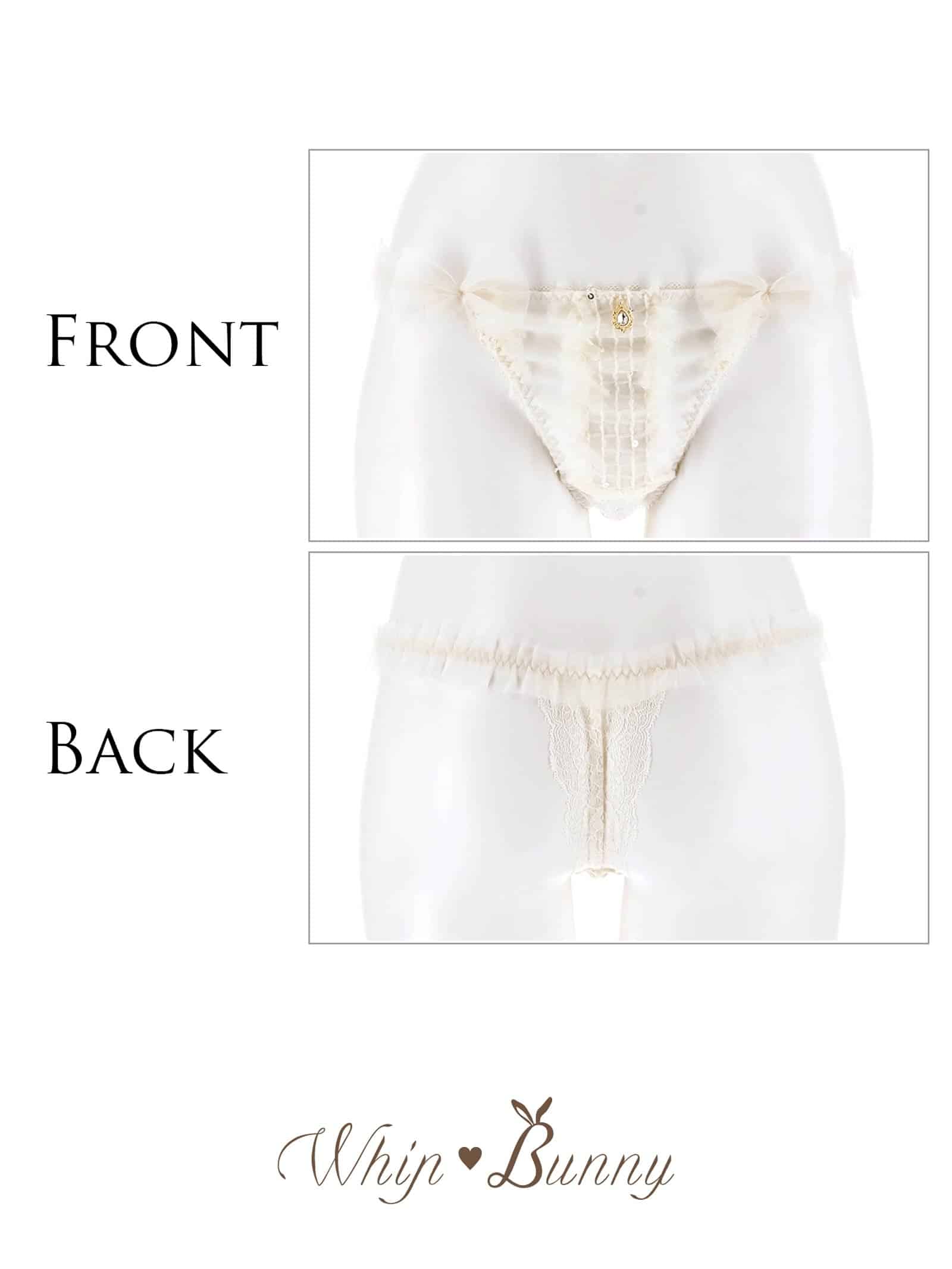 7/29新作!【明日花キララプロデュース/WhipBunny】Shiny Ribbon Tulle Bra&Shorts / シャイニーリボンチュールショーツ