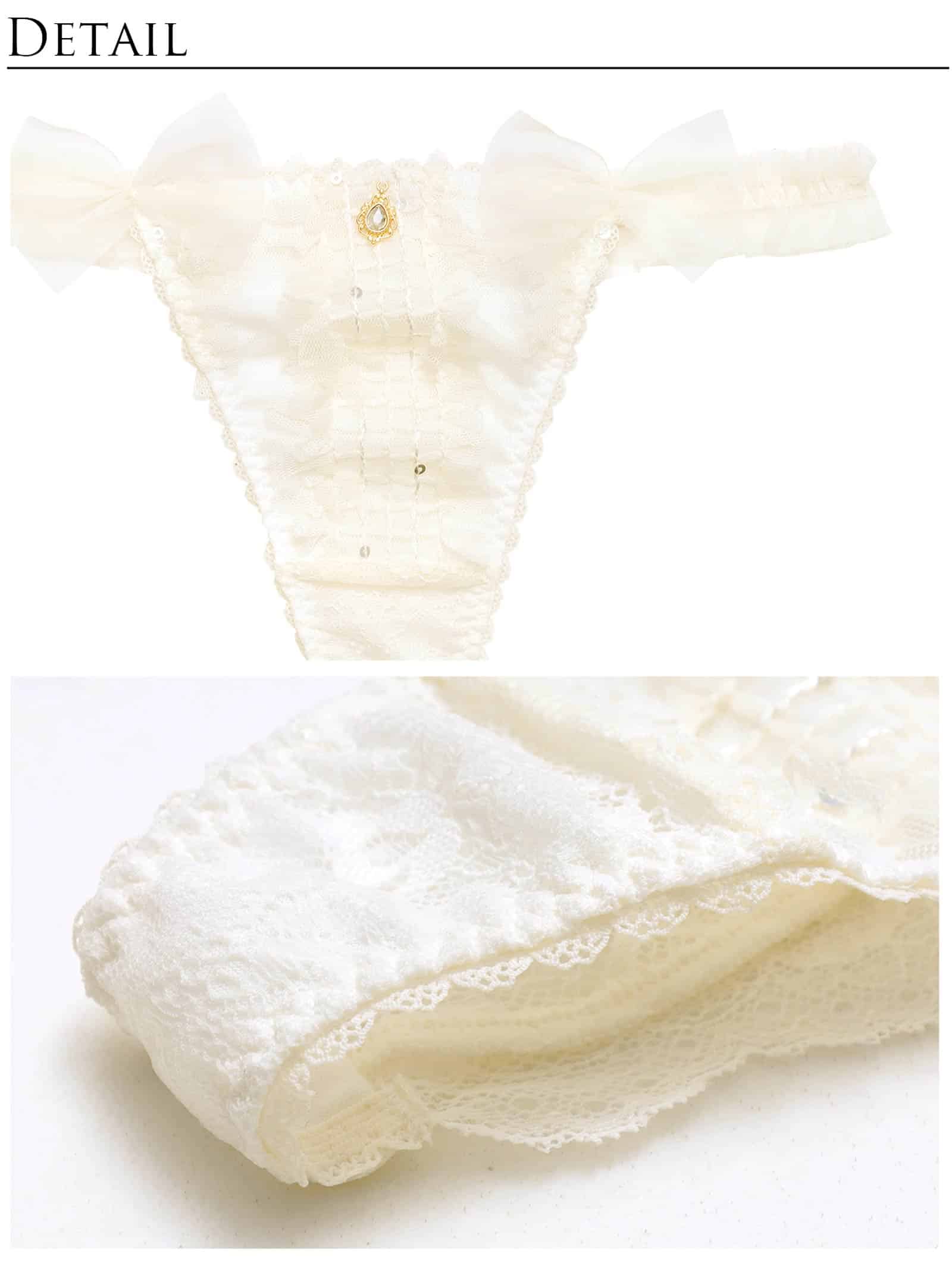 7/29新作!【明日花キララプロデュース/WhipBunny】Shiny Ribbon Tulle Bra&Shorts / シャイニーリボンチュールショーツ