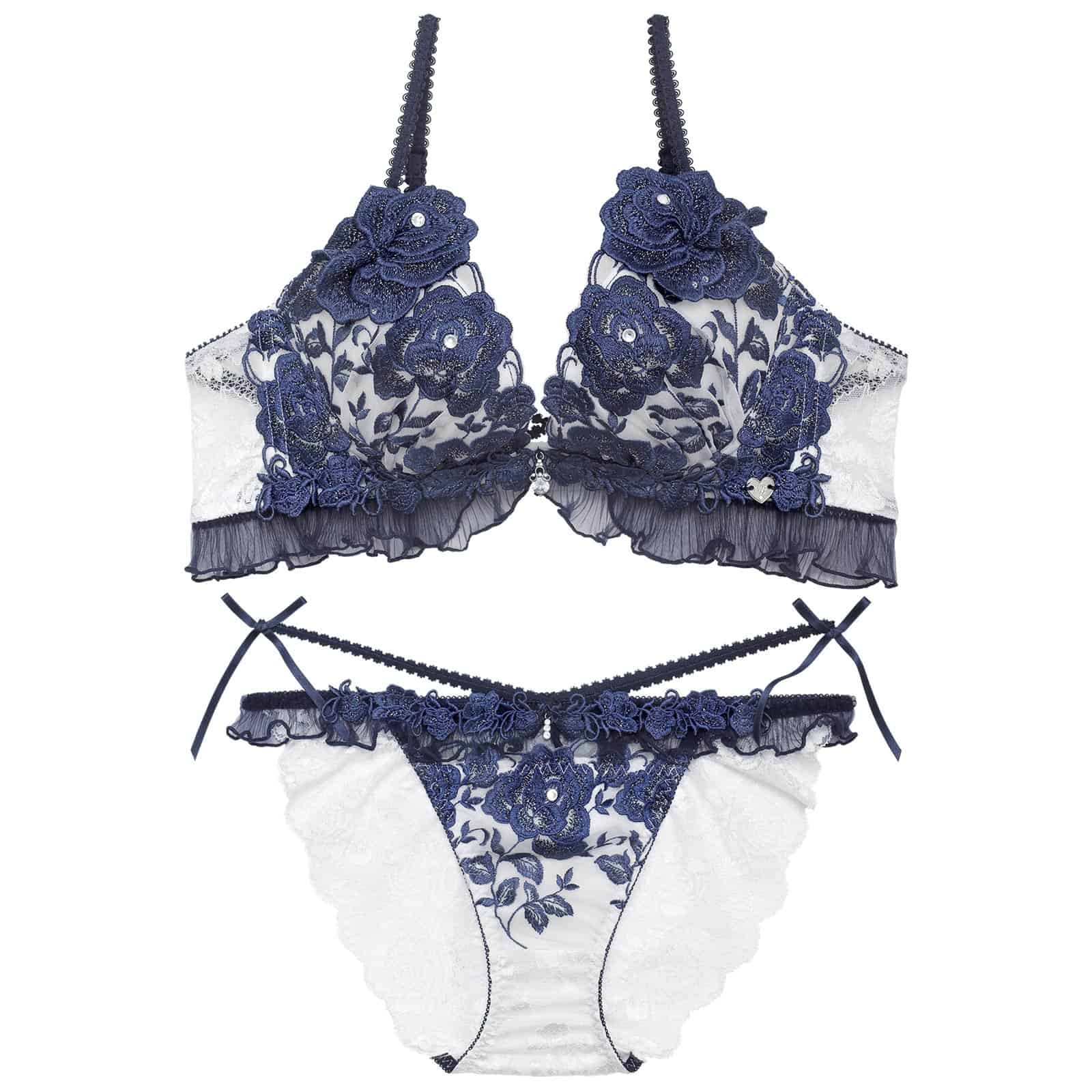 8/24新作!【明日花キララプロデュース/WhipBunny】Luminous Rose Frill Bra&Shorts / ルミナスローズフリルブラ＆ショーツ