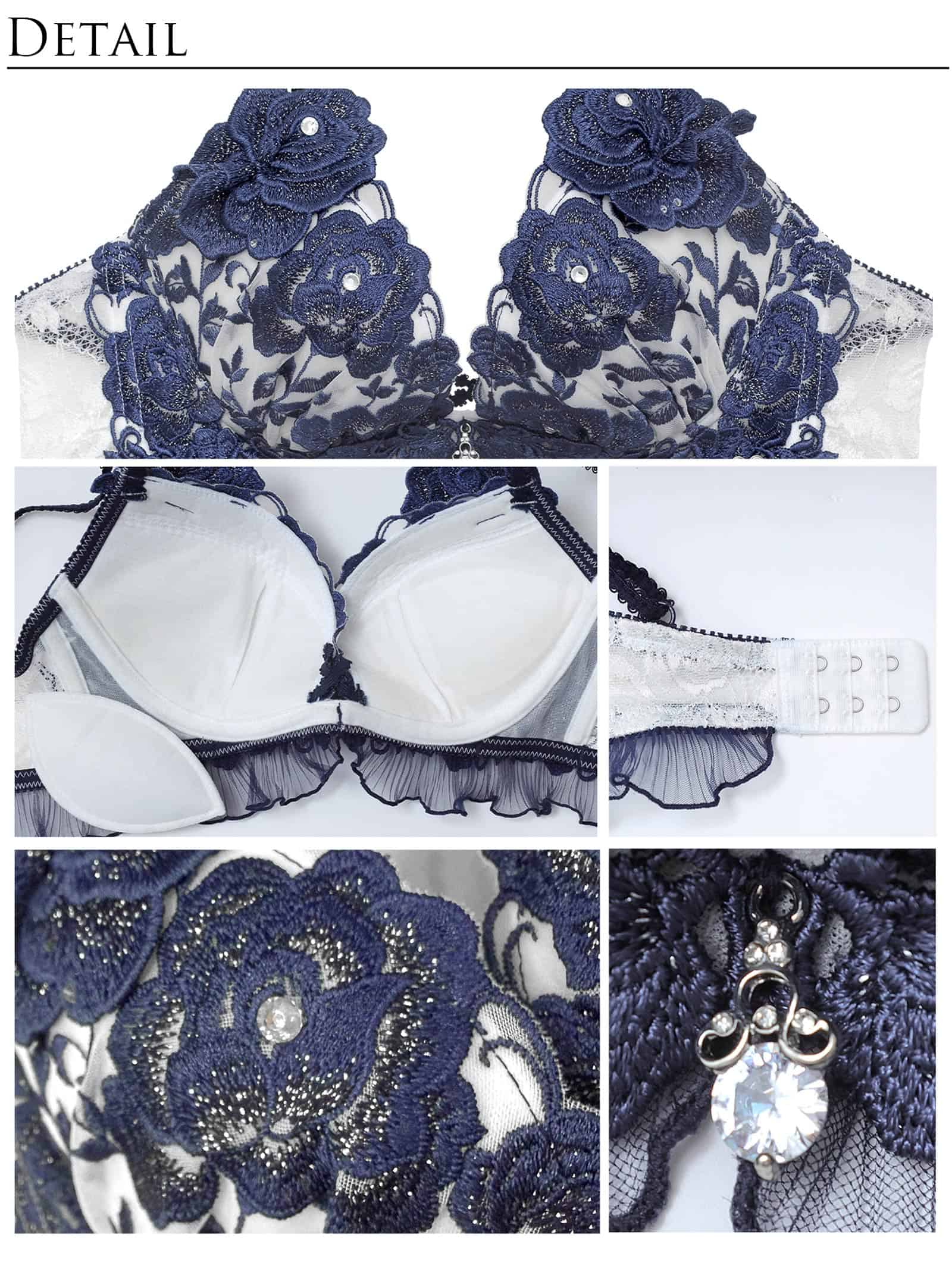 8/24新作!【明日花キララプロデュース/WhipBunny】Luminous Rose Frill Bra&Shorts / ルミナスローズフリルブラ＆ショーツ