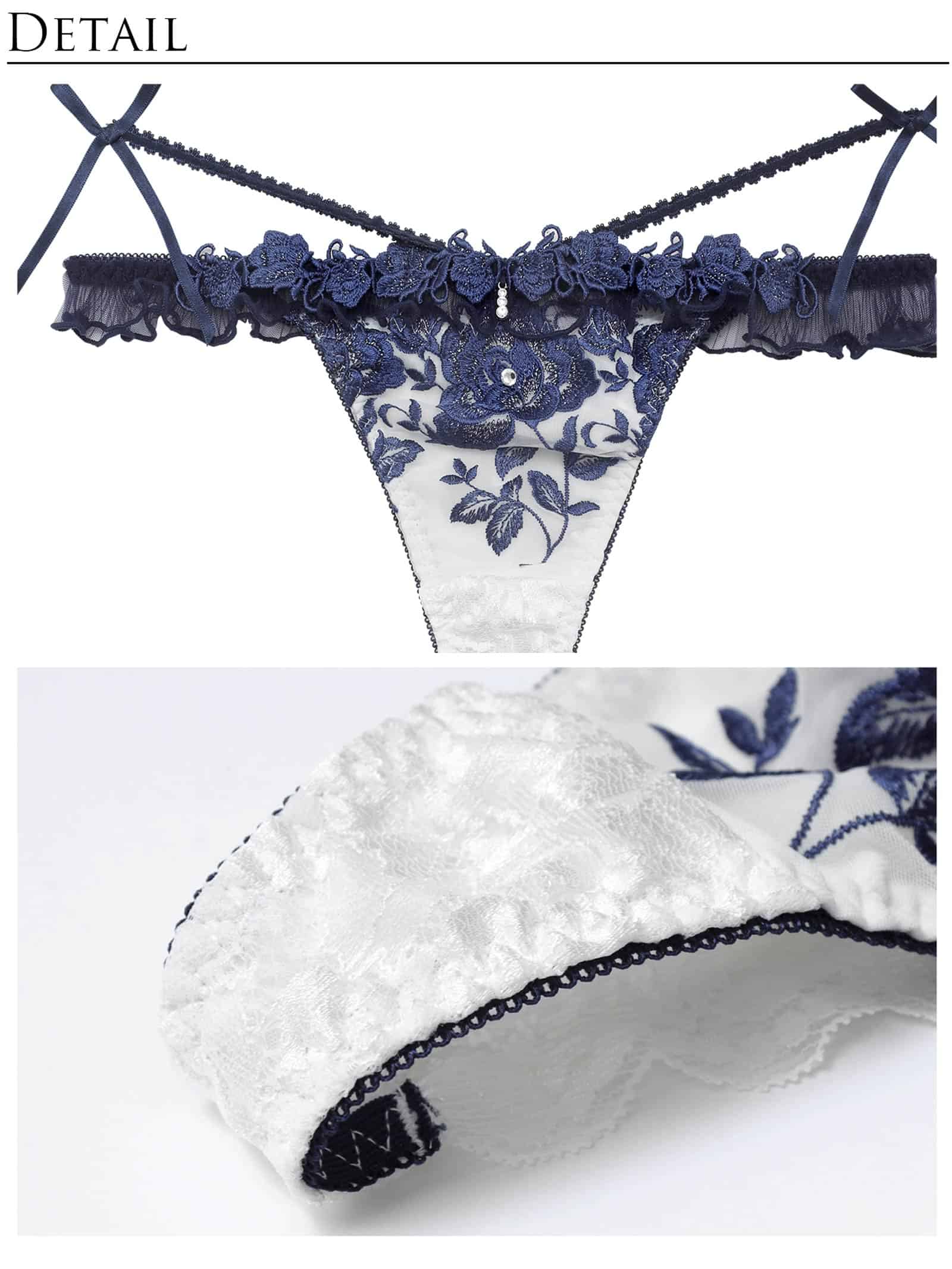 8/24新作!【明日花キララプロデュース/WhipBunny】Luminous Rose Frill Bra&T-back / ルミナスローズフリルブラ＆Tバック