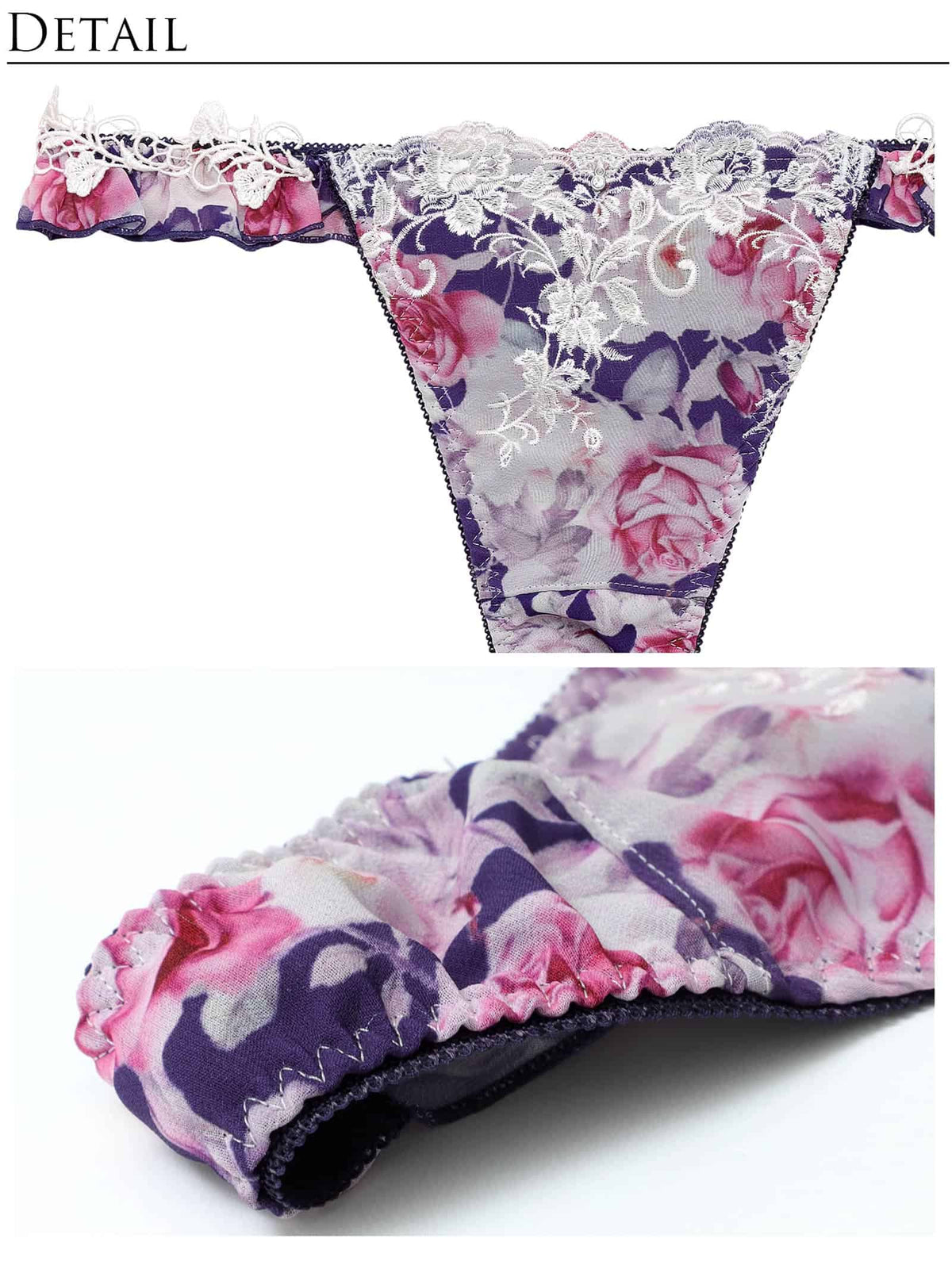 10/16新作!【明日花キララプロデュース/WhipBunny】Melty Chiffon Bouquet Bra&T-back / メルティシフォンブーケブラ＆Tバック
