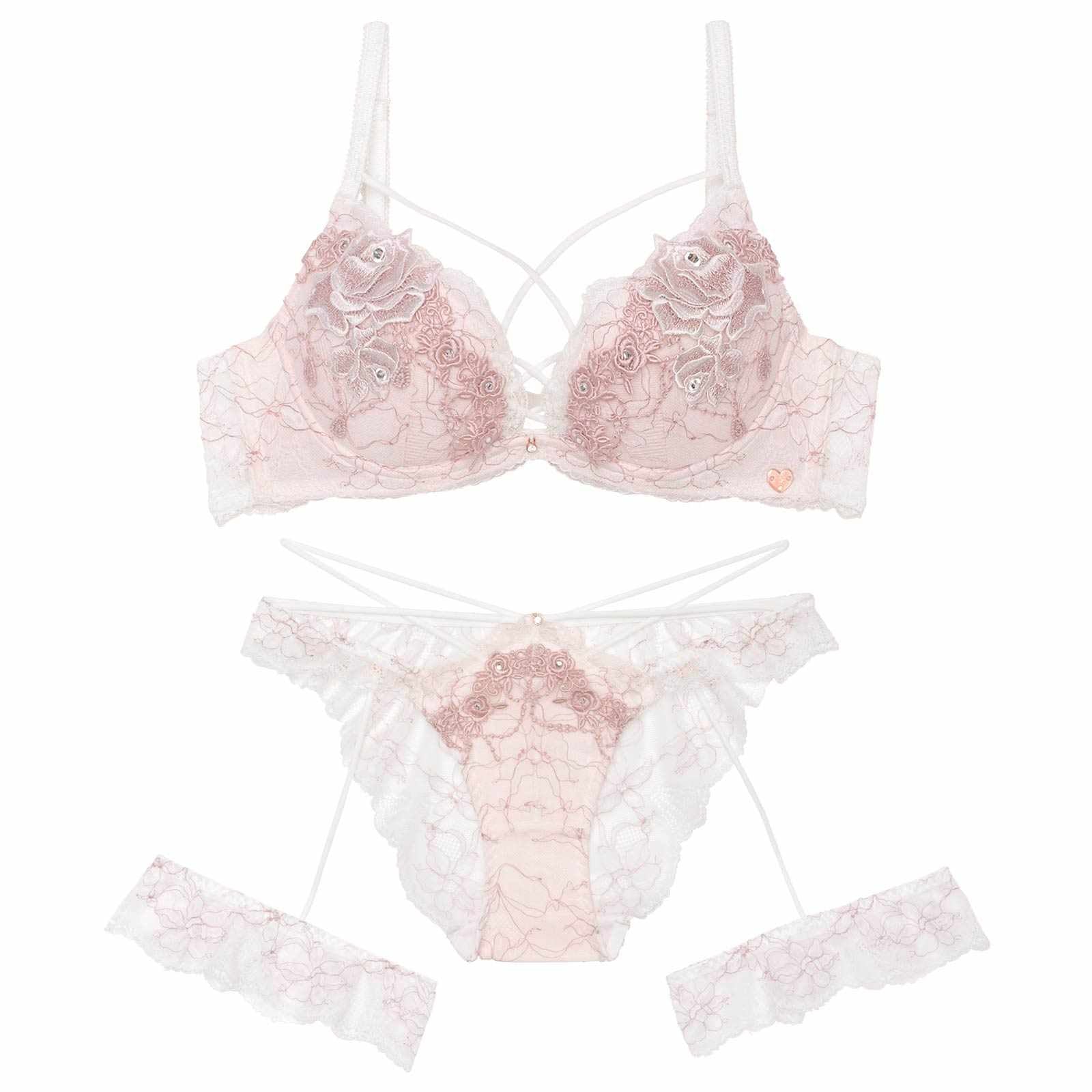 12/9再販!【明日花キララプロデュース/WhipBunny】Luxe Rose Gold Bra&Shorts / リュクスローズゴールドブラ＆ショーツ