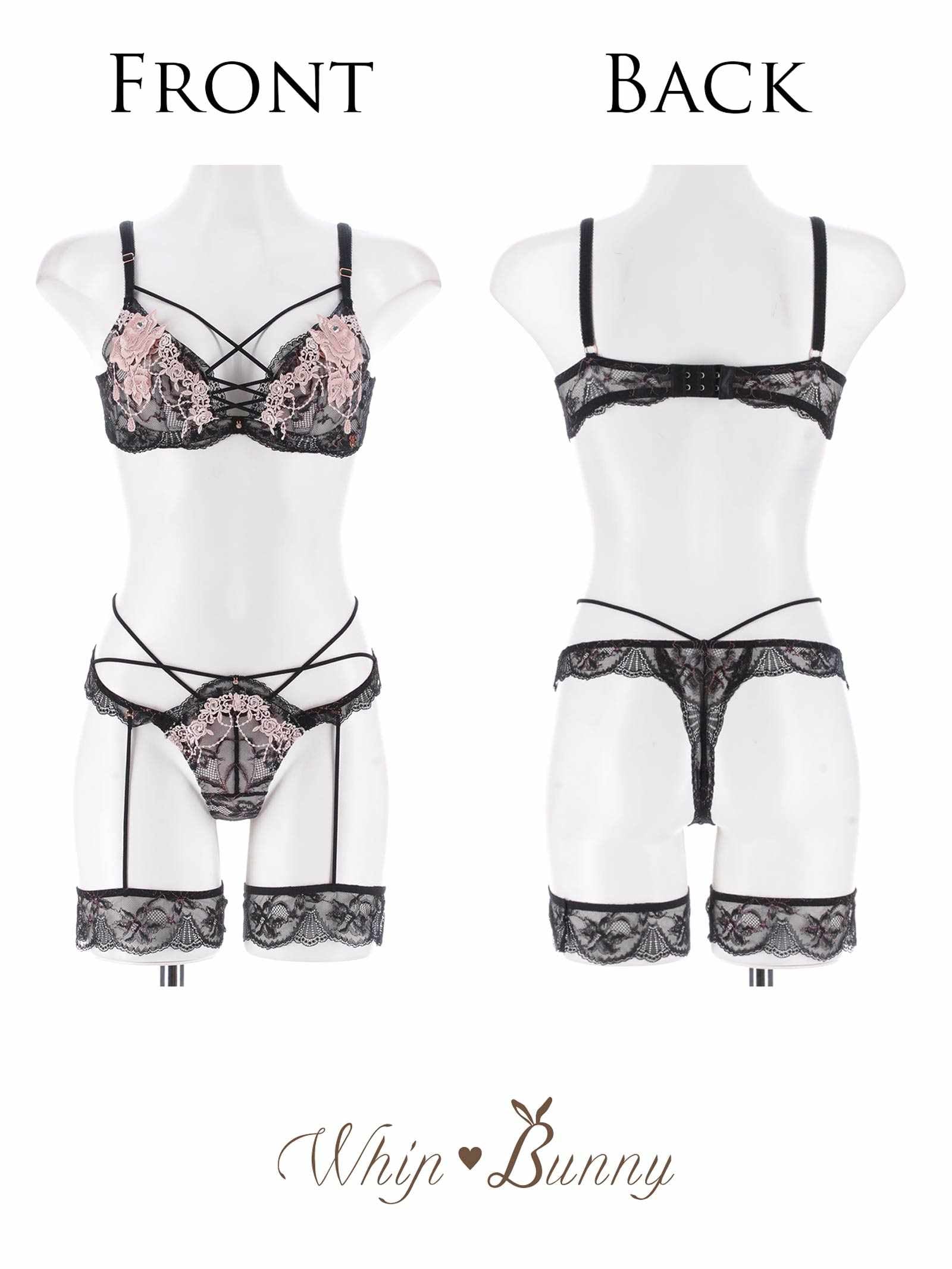 8/25新作!【明日花キララプロデュース/WhipBunny】Luxe Rose Gold Bra&T-back / リュクスローズゴールドブラ＆Tバック