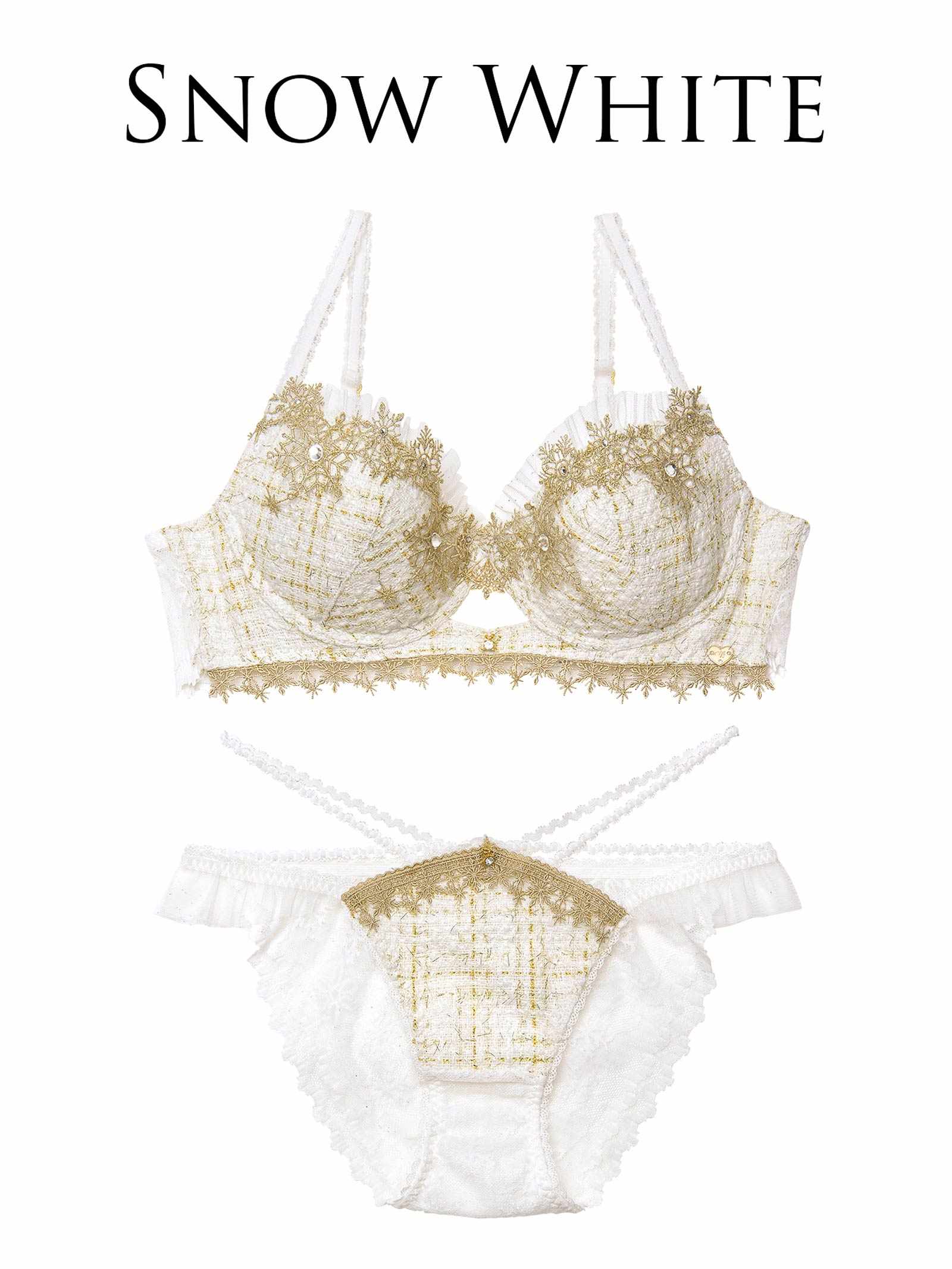 11/21新作!【明日花キララプロデュース/WhipBunny】Luxury Snow Tweed Bra&Shorts / ラグジュアリースノーツイードブラ＆ショーツ