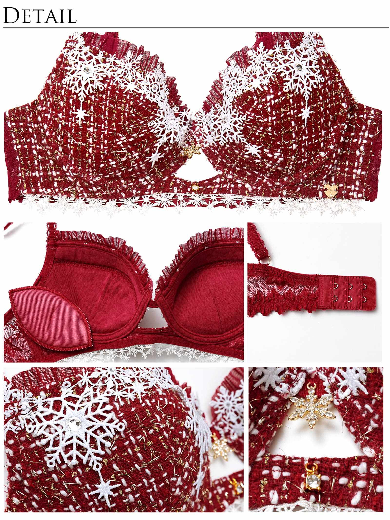 11/21新作!【明日花キララプロデュース/WhipBunny】Luxury Snow Tweed Bra&Shorts / ラグジュアリースノーツイードブラ＆ショーツ
