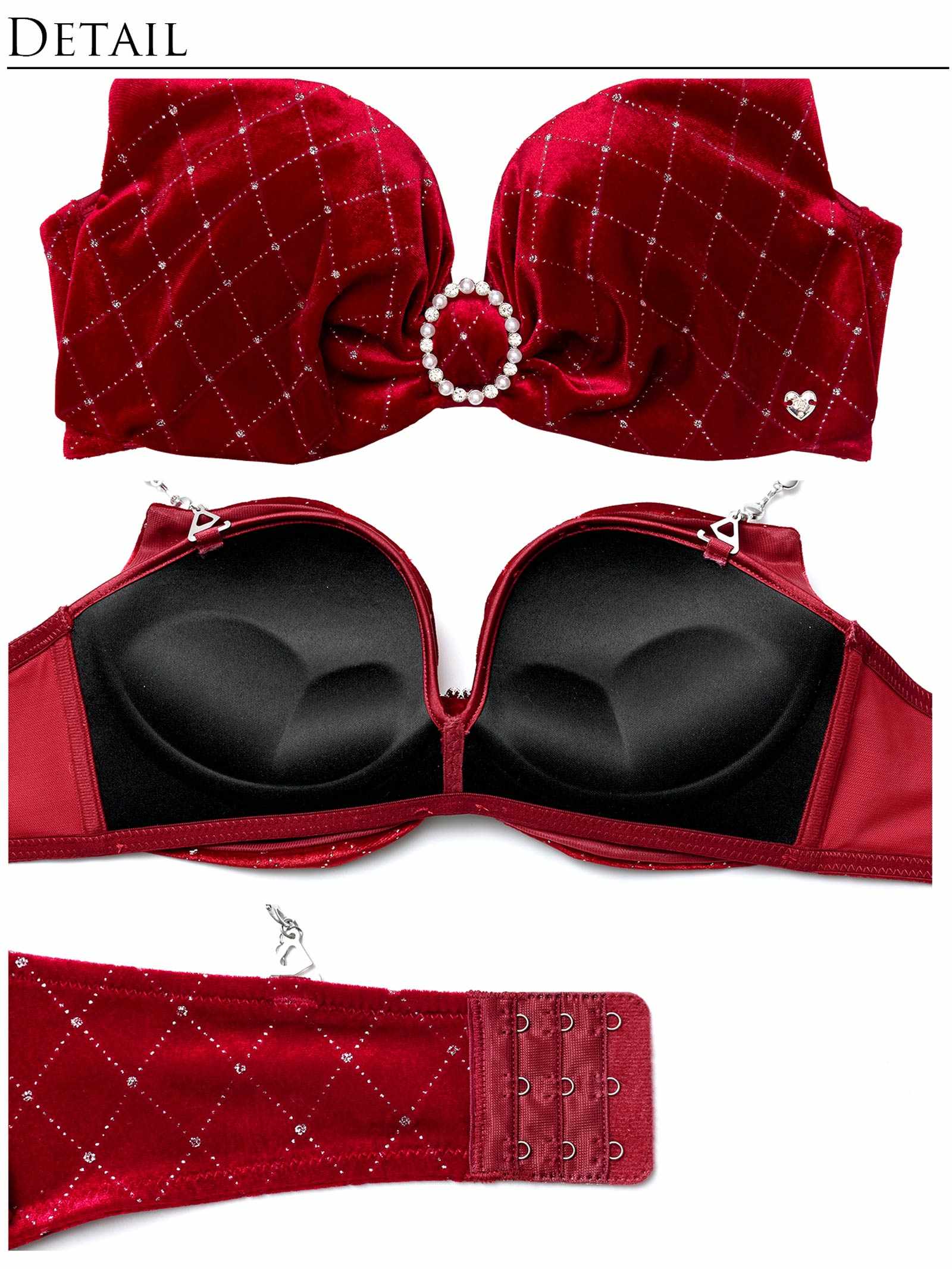 11/7新作!【明日花キララプロデュース/WhipBunny】Jewelry Velour Ribbon Santa Costume / ジュエリーベロアリボンサンタコスチューム