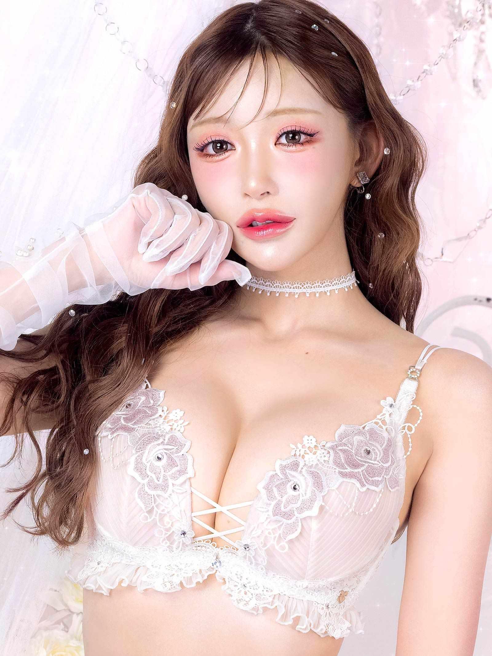 2/20新作!【明日花キララプロデュース/WhipBunny】Pleats Bijou Rose Bra&Shorts / プリーツビジューローズブラ＆ショーツ